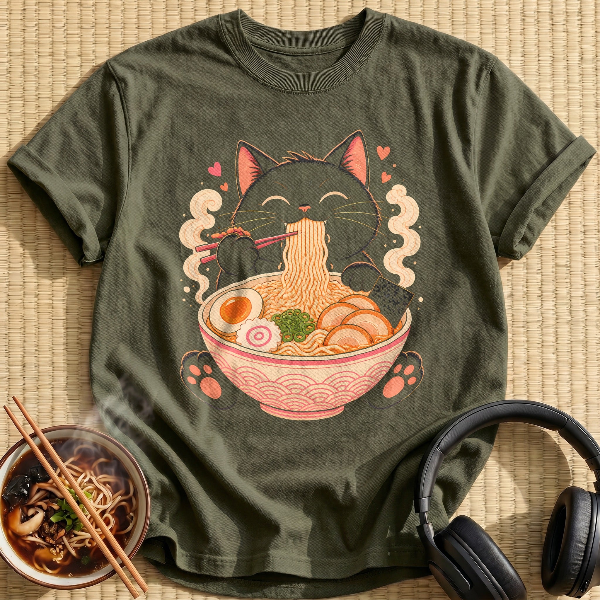 Md Cat Ramen 77 - Military Green