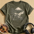 Mount Fuji Pine Swirling Clouds