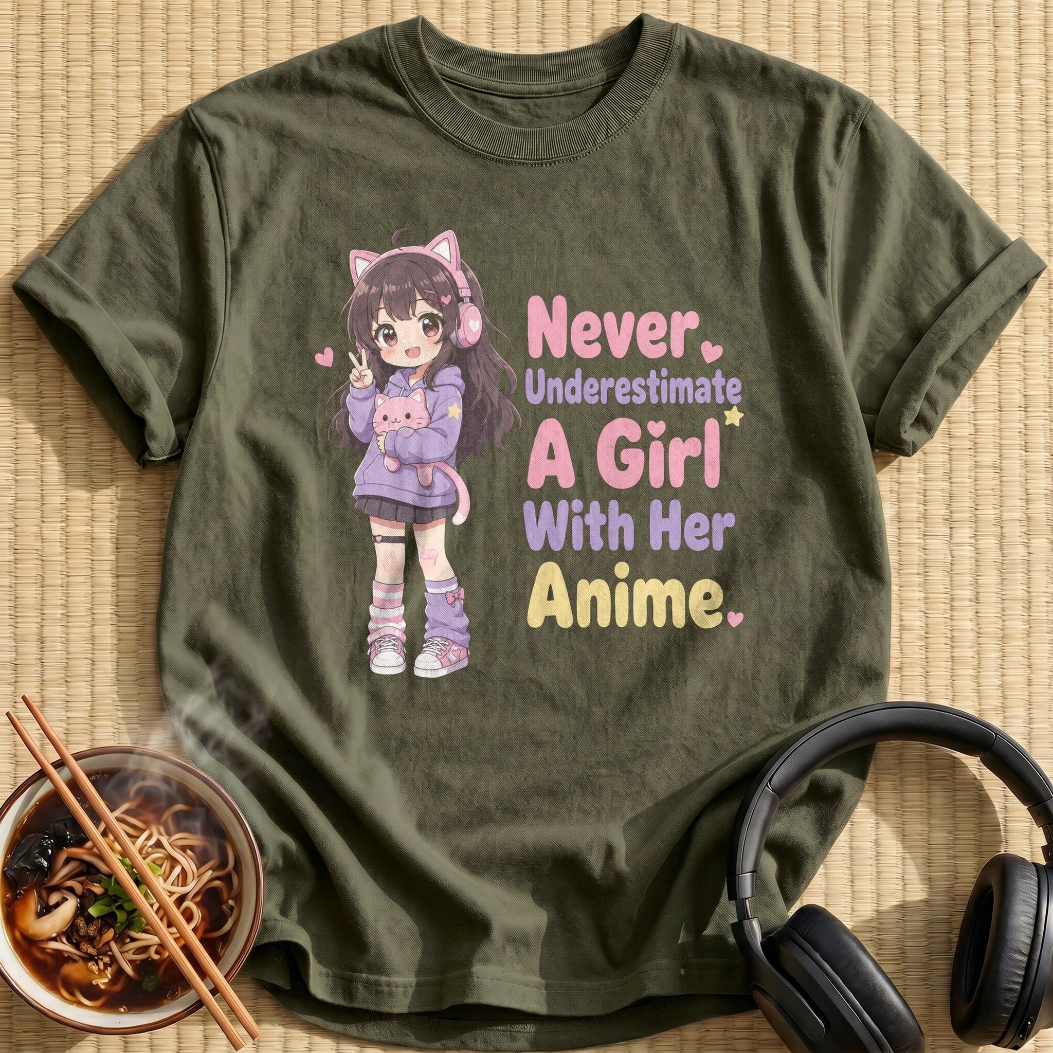 Never Underestimate A Girl With Her Anime (side-bar)