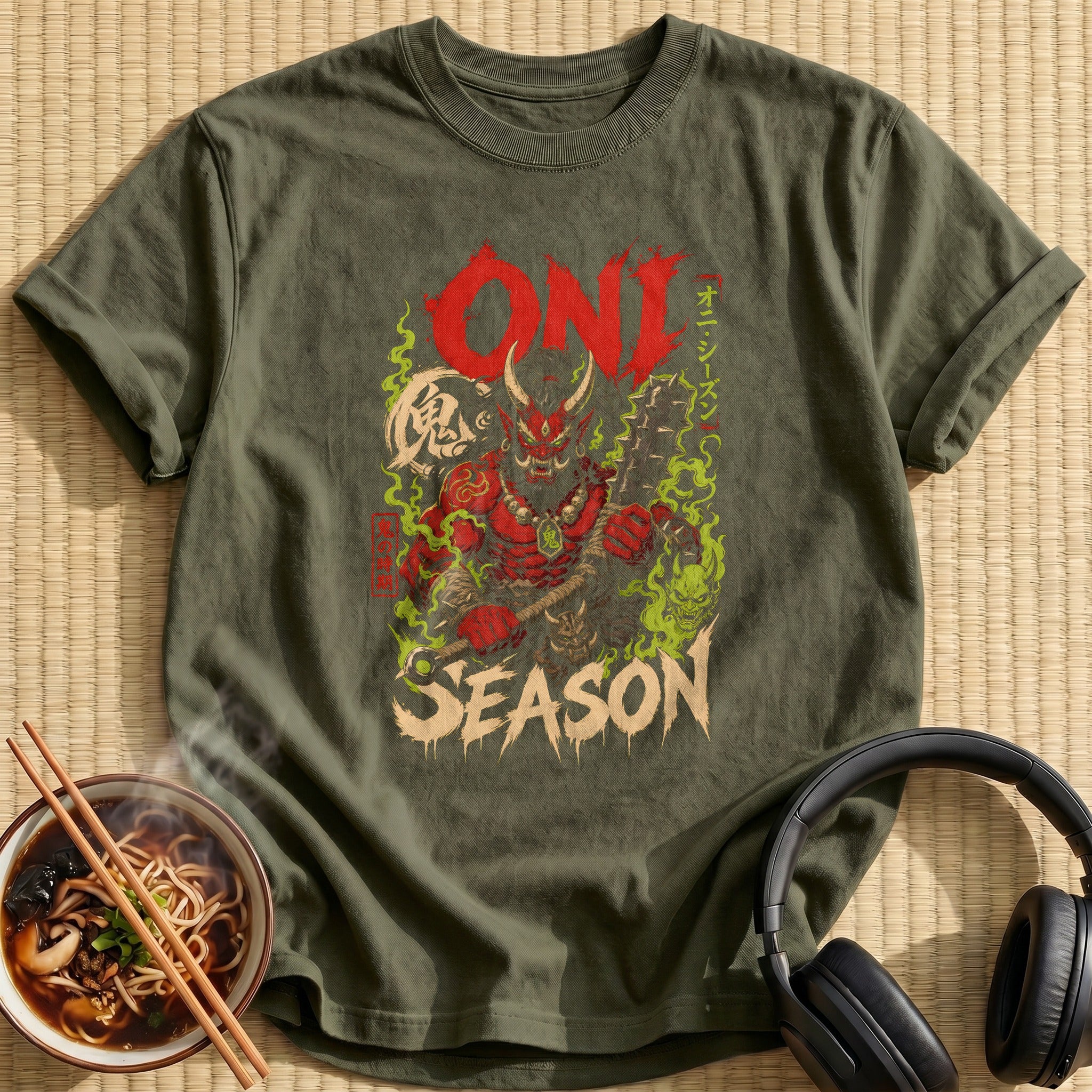 Oni Season Anime - Military Green