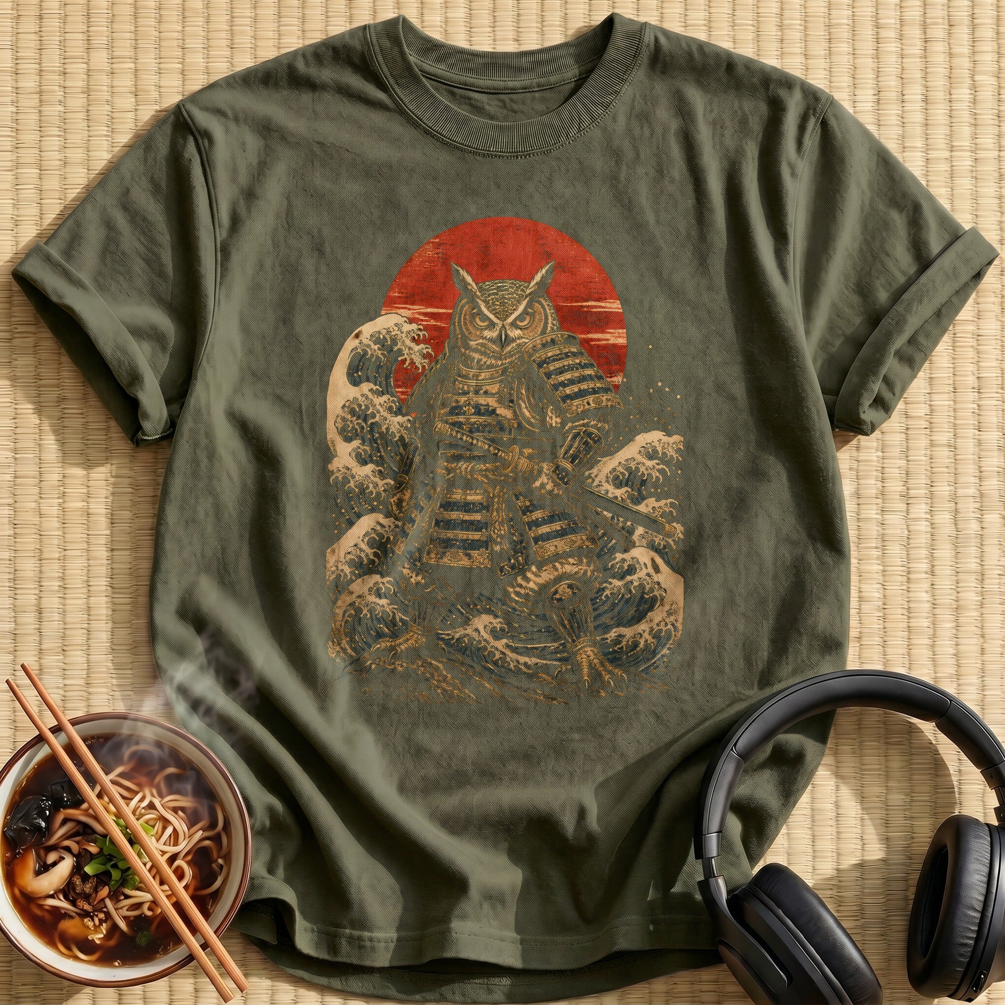 Owl Samurai 17 - Military Green