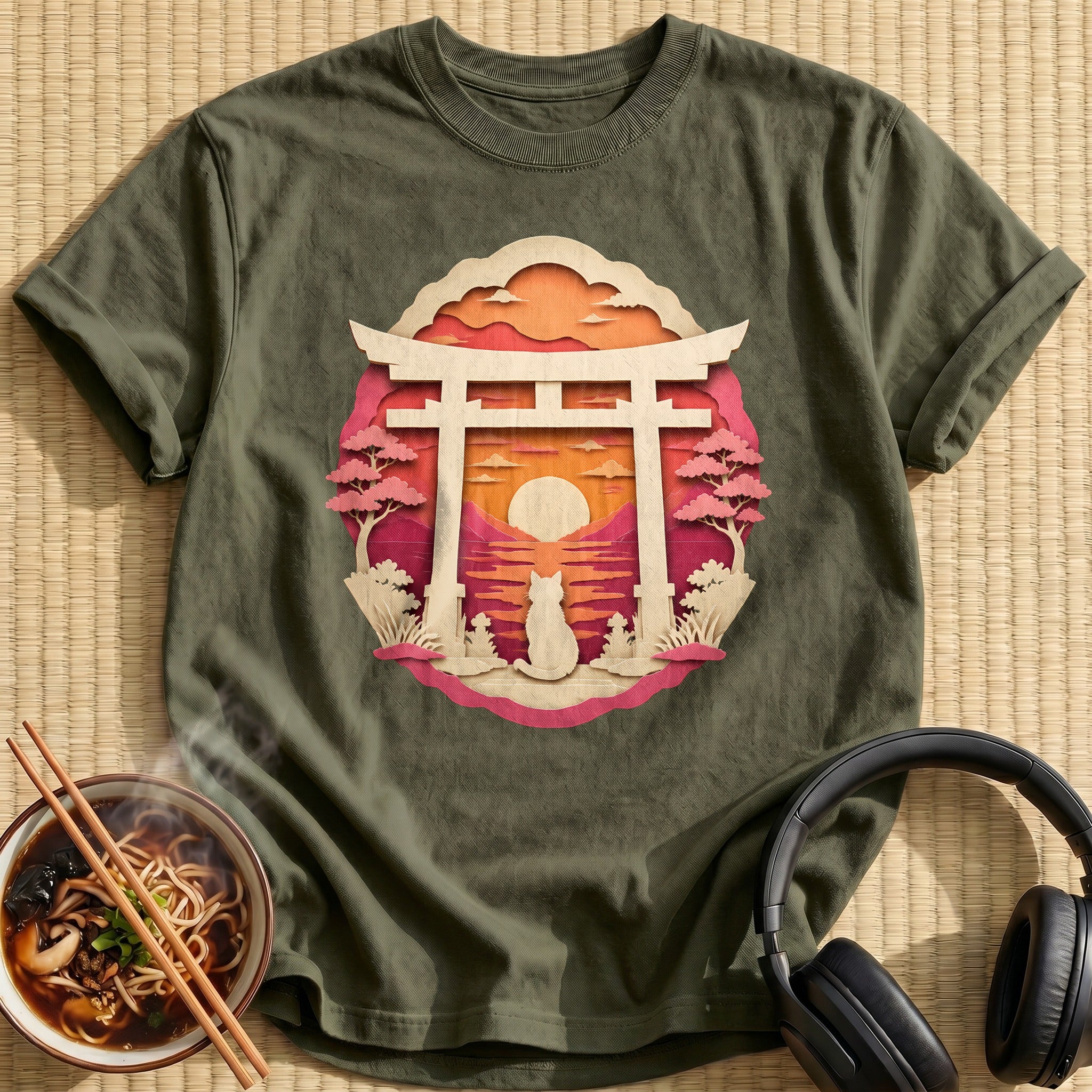 Papercut Torii Cat 67 - Military Green