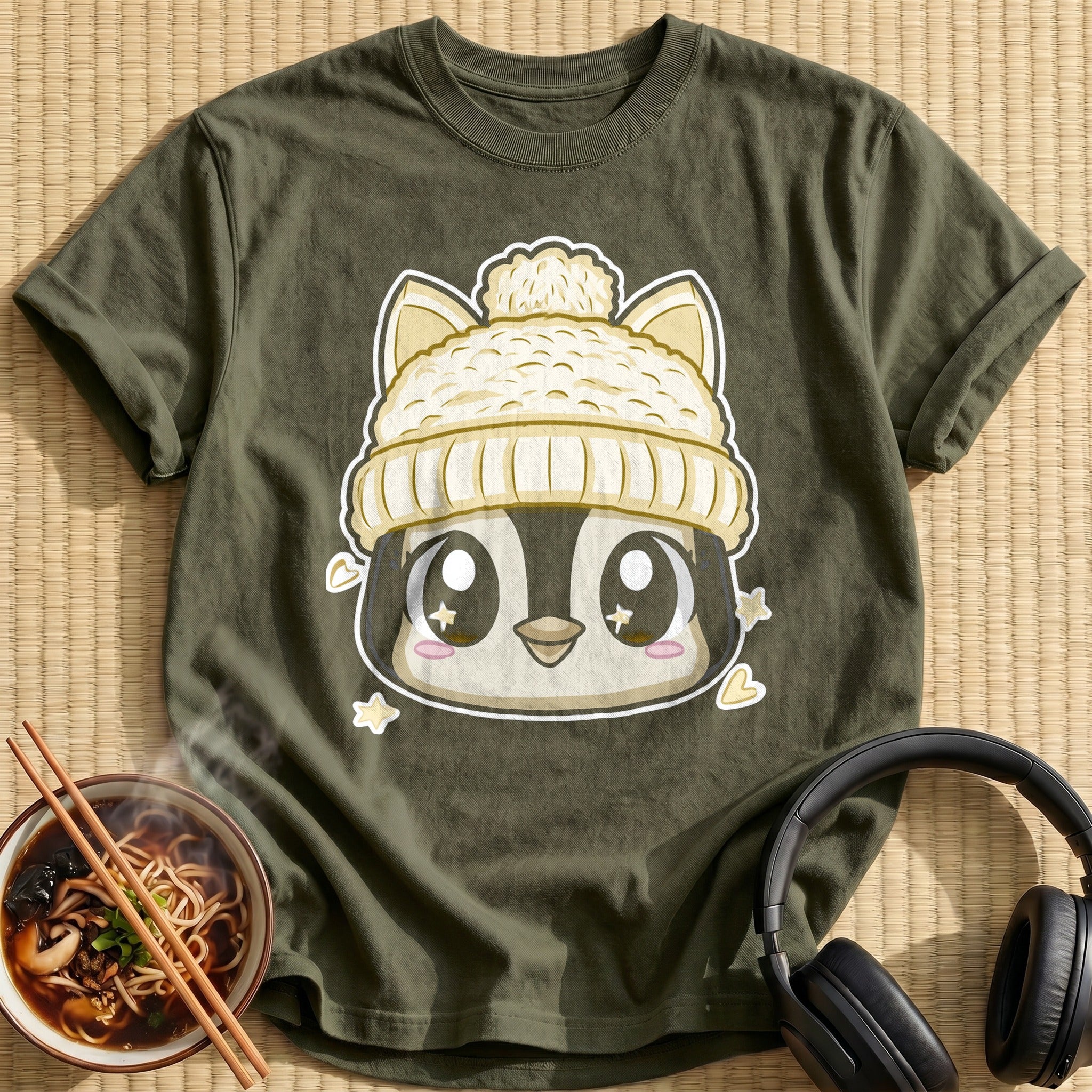 Penguin Cream Beanie