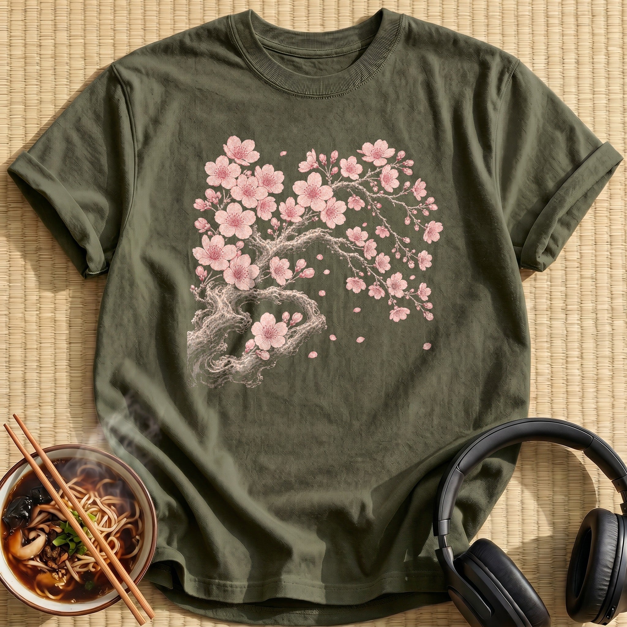 Pink Cherry Blossom Branch Tree