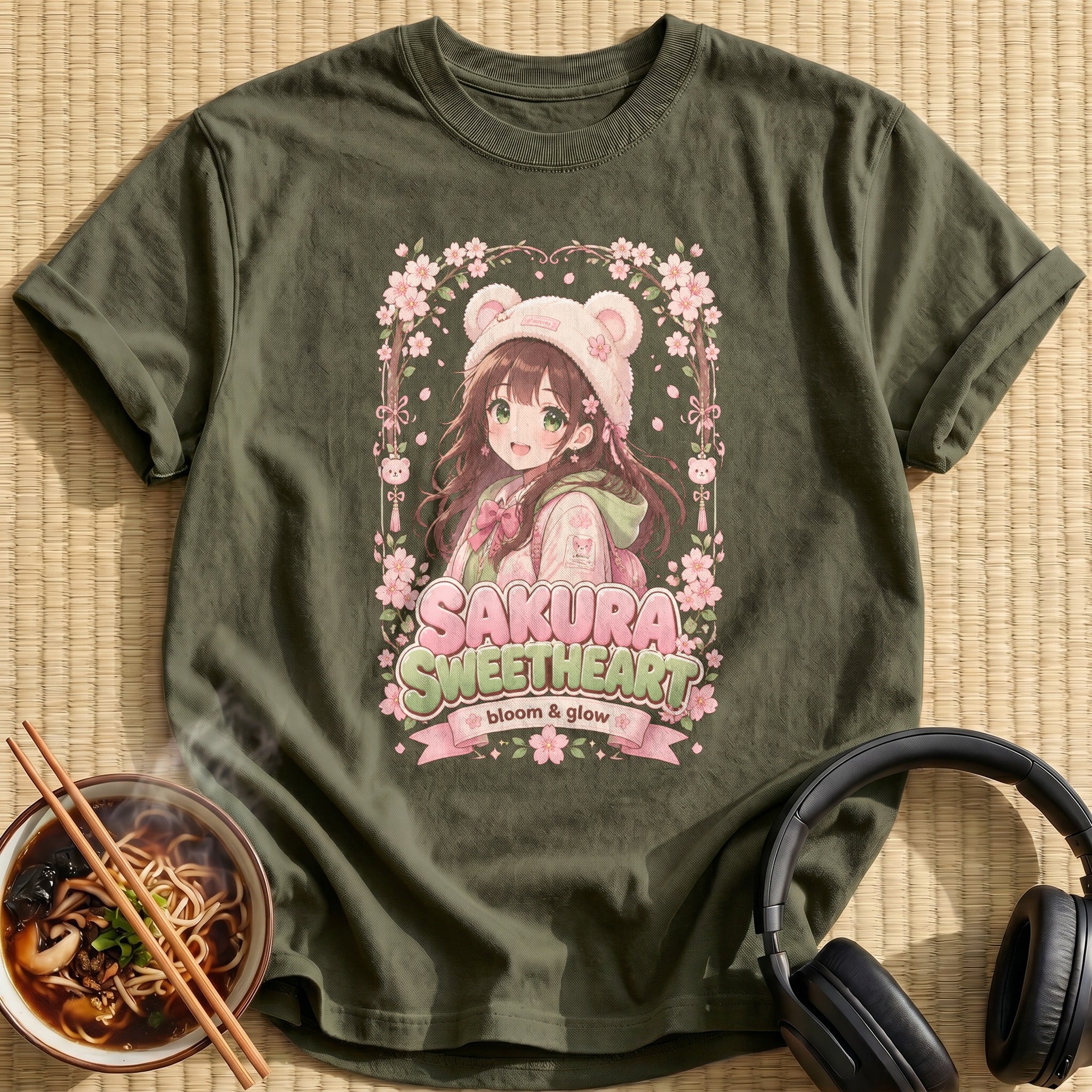 Sakura Sweetheart (soft pink & green)