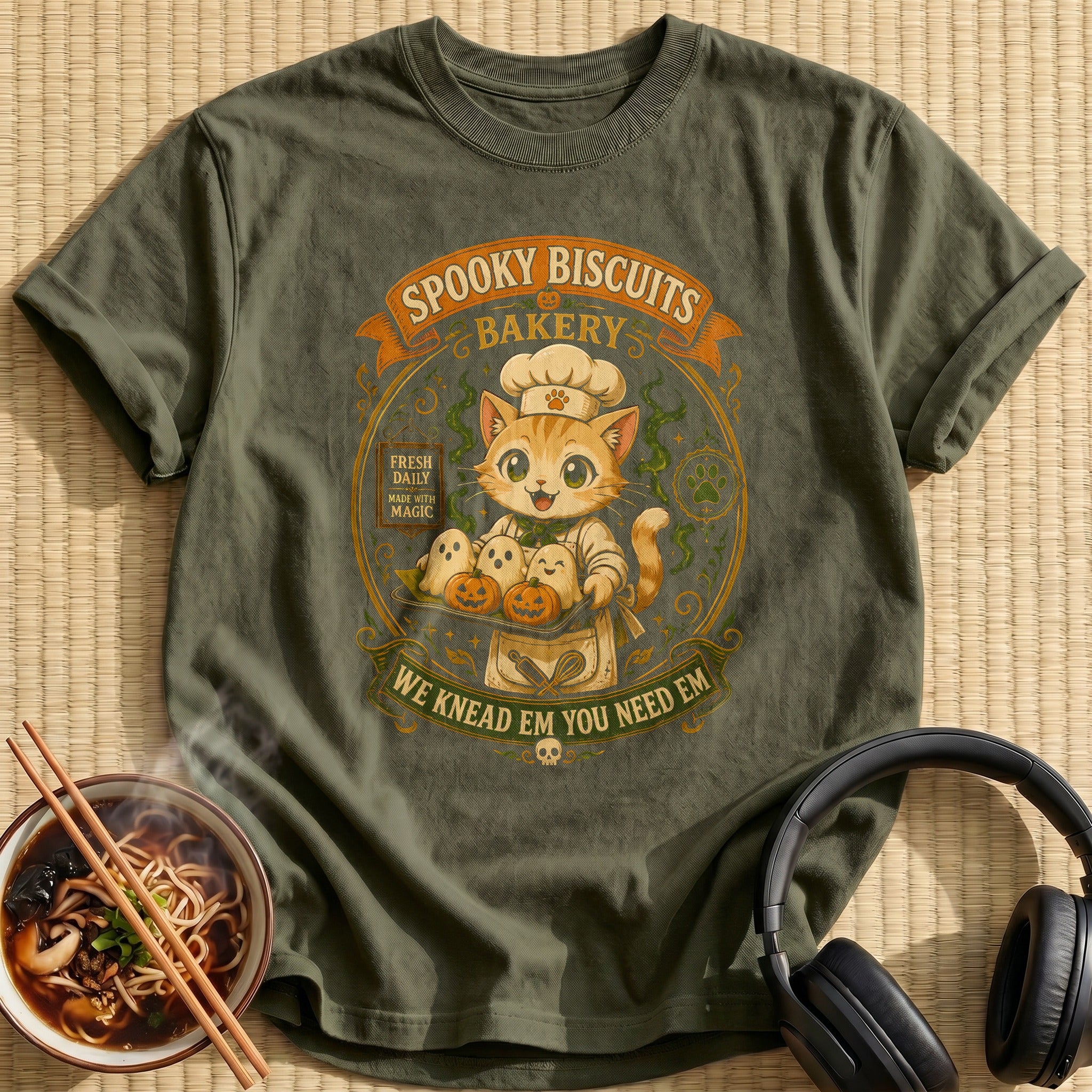 Spooky Biscuits Bakery - Military Green