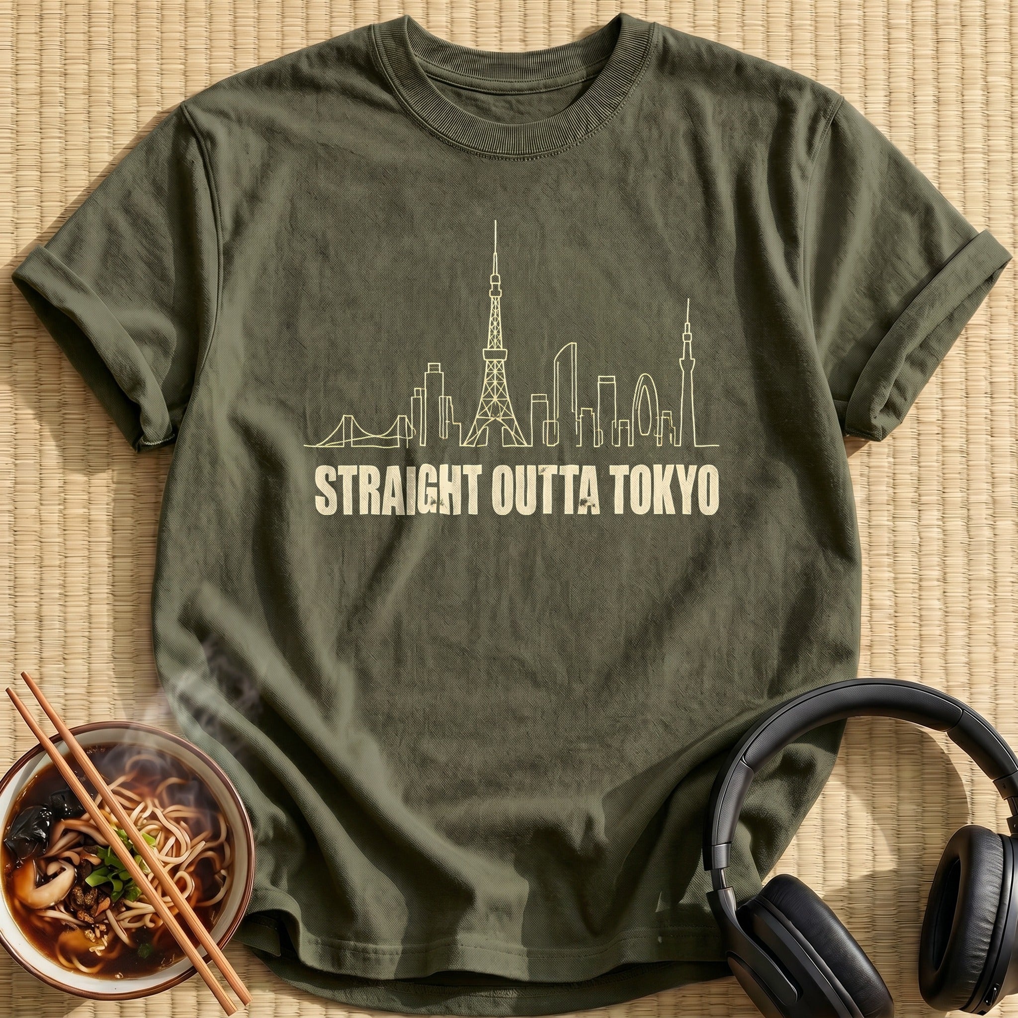 Straight Outta Tokyo - Military Green
