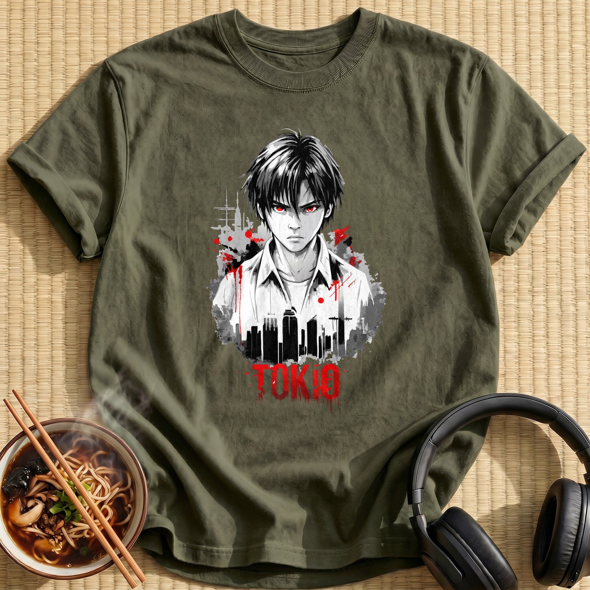 Tokio Red Eyed City Youth - Military Green