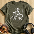 White Ink Ronin Cat Swordsman