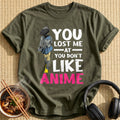 You Lost Me Anime Schoolgirl - Military Green