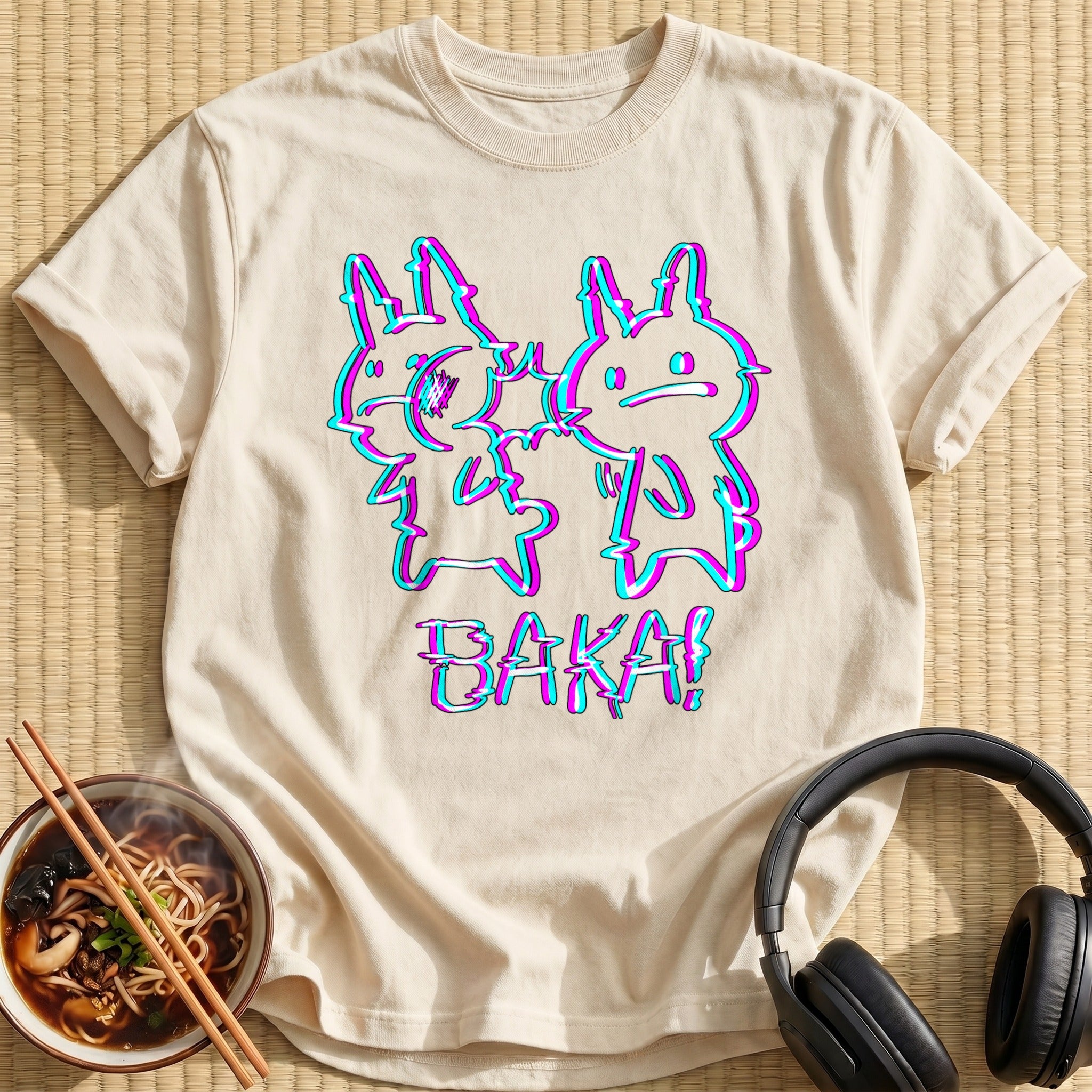 Baka Glitch Rabbits Slap Meme - Natural