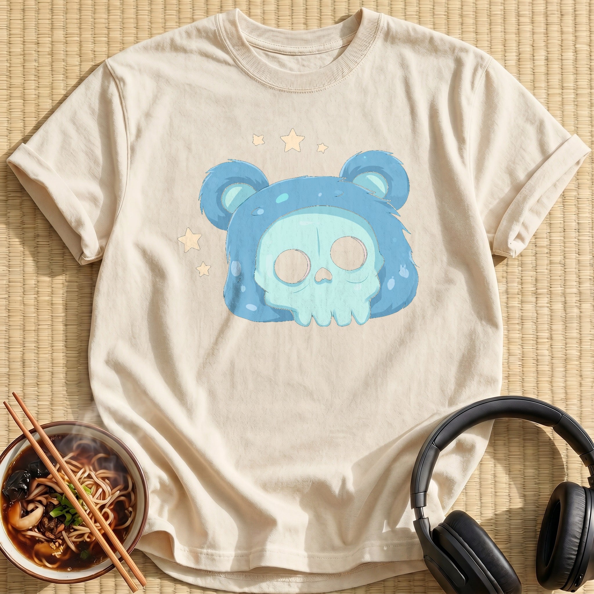Blue Bear Hood Skull
