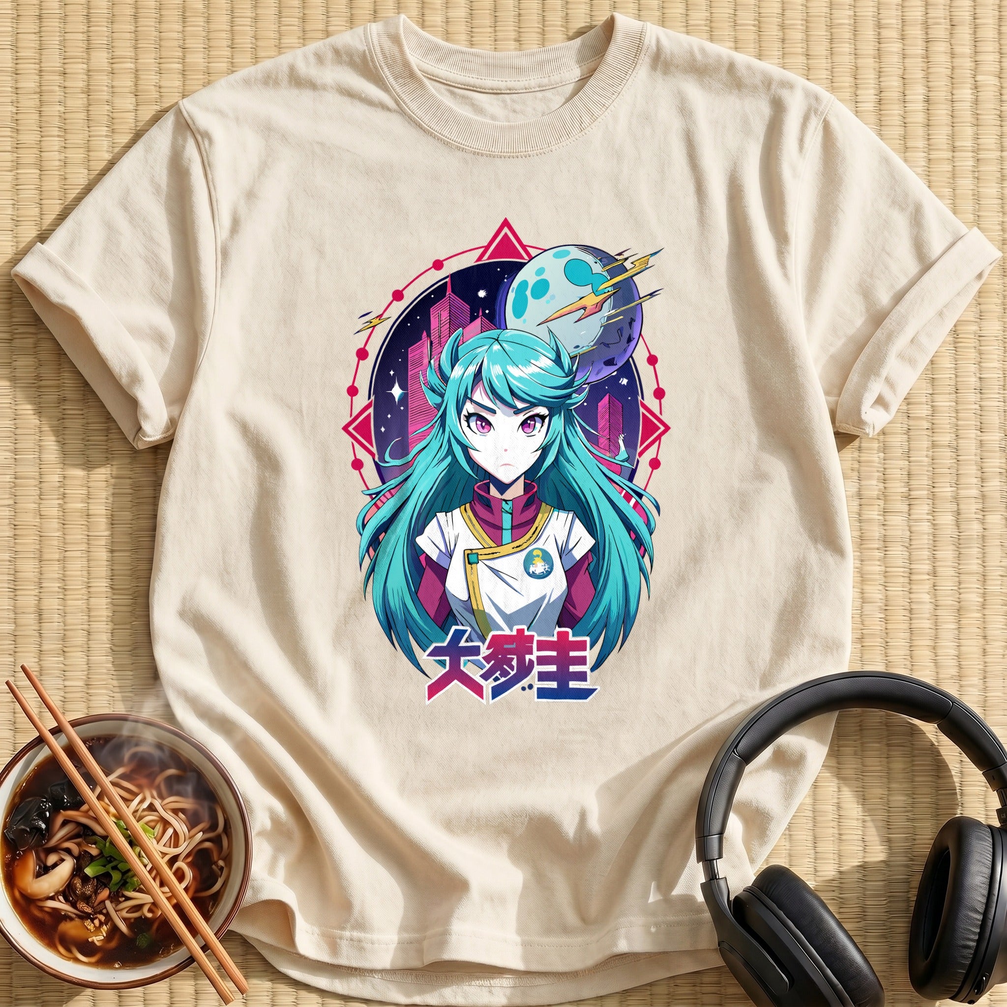 Futuristic Space City Anime Girl - Natural