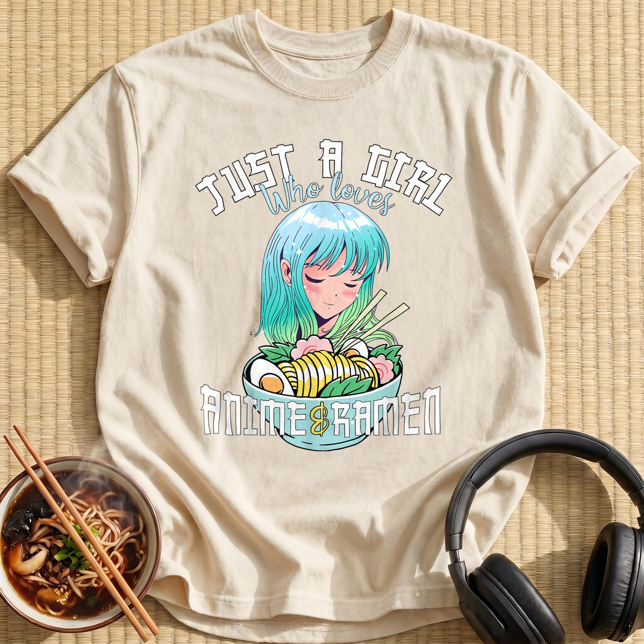 Just A Girl Loves Anime Ramen - Natural