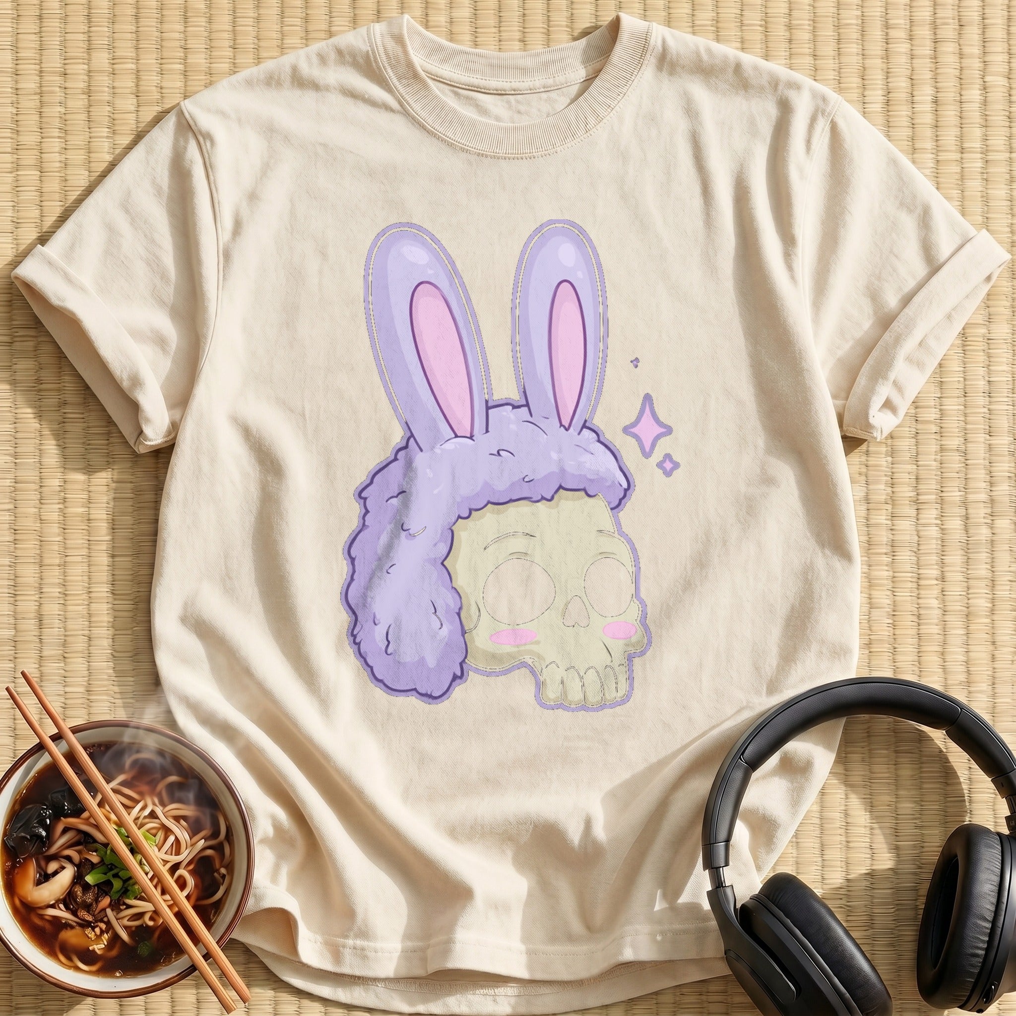 Lilac Bunny Ears Skull