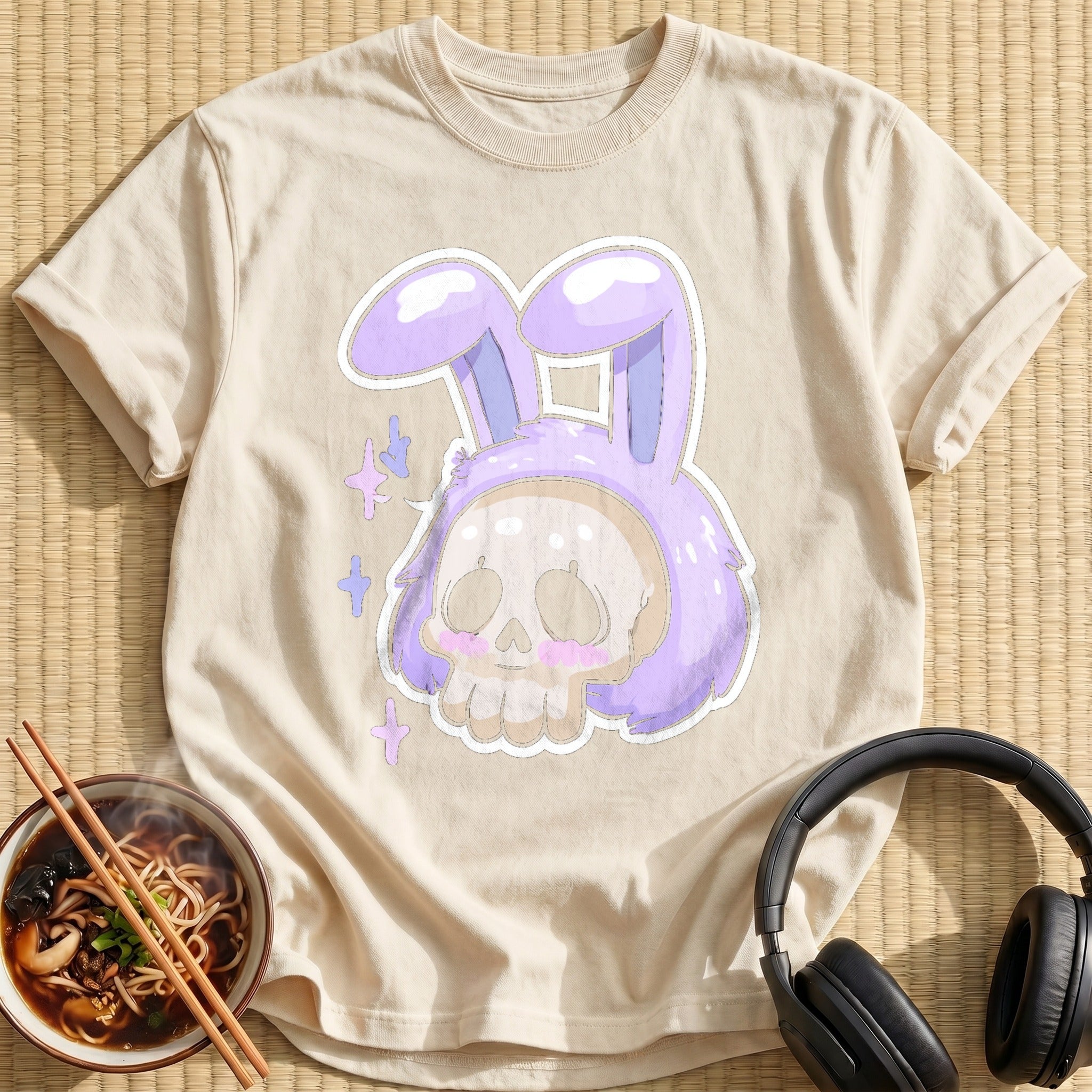 Lilac Bunny Ears Skull