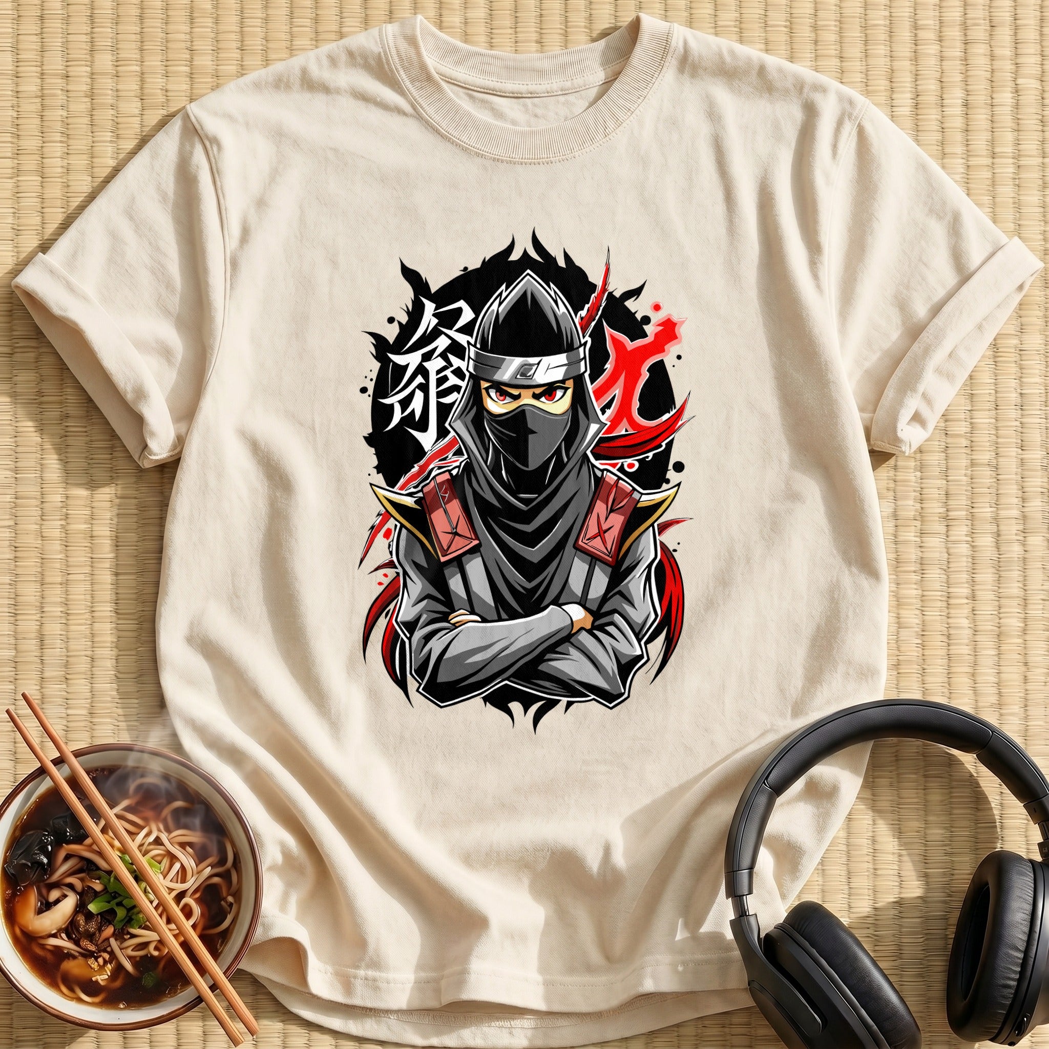 Masked Ninja Warrior Crossed Arms - Natural