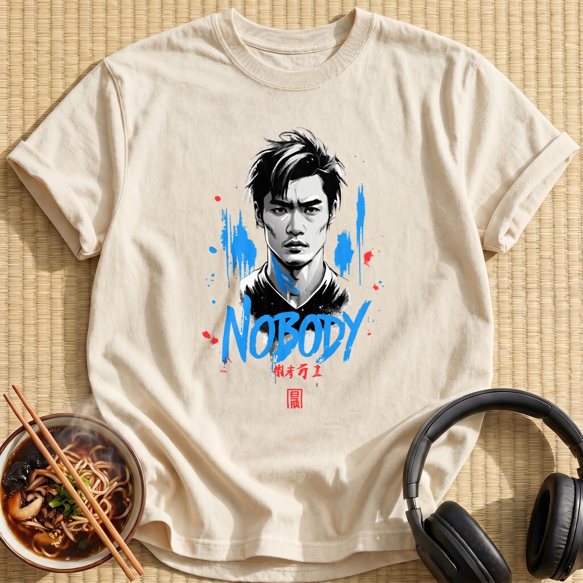 Nobody Brooding Anime Man Portrait - Natural