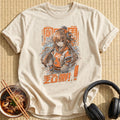 Orange Headphones Anime Gamer Girl - Natural