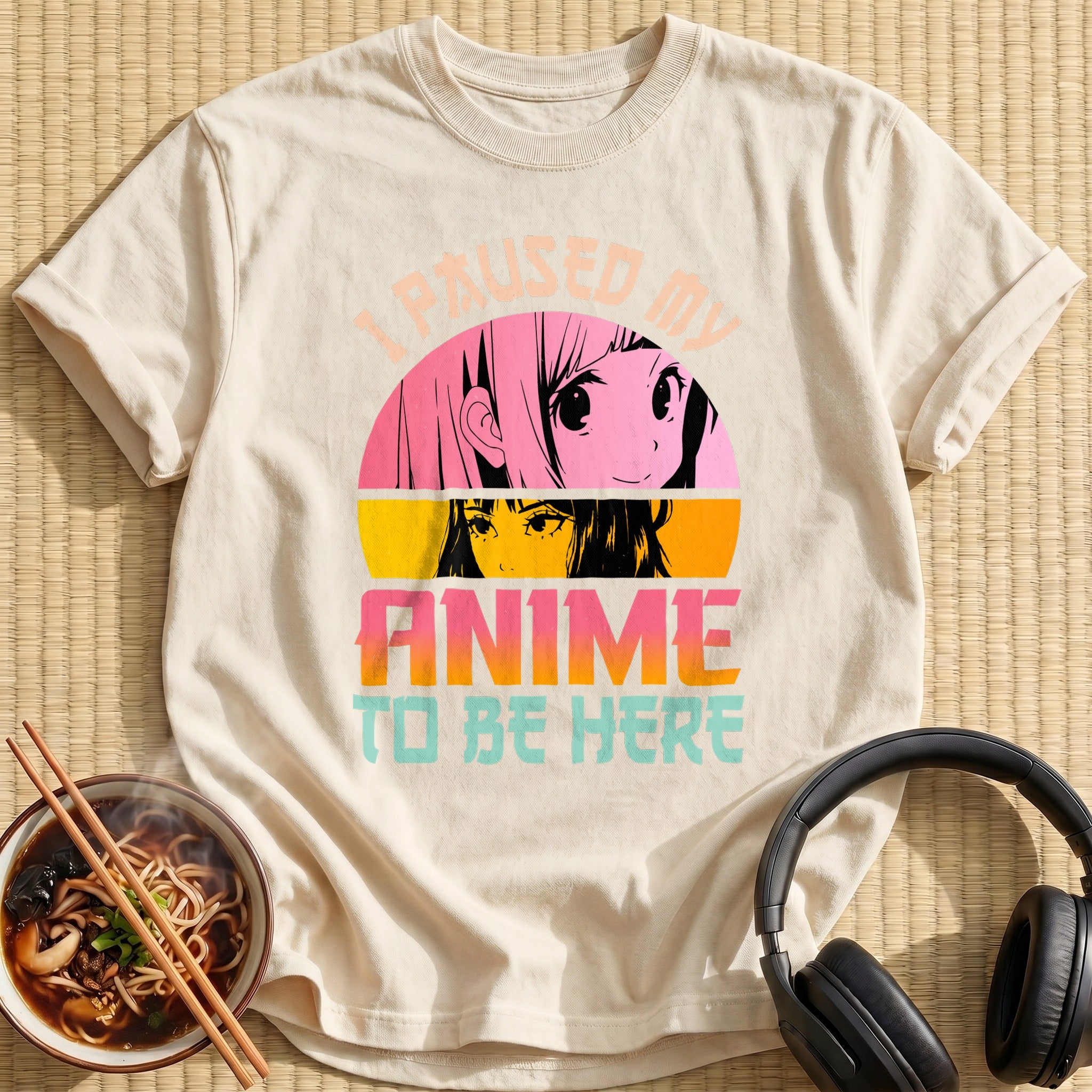 Paused My Anime Two Girls Sunset - Natural