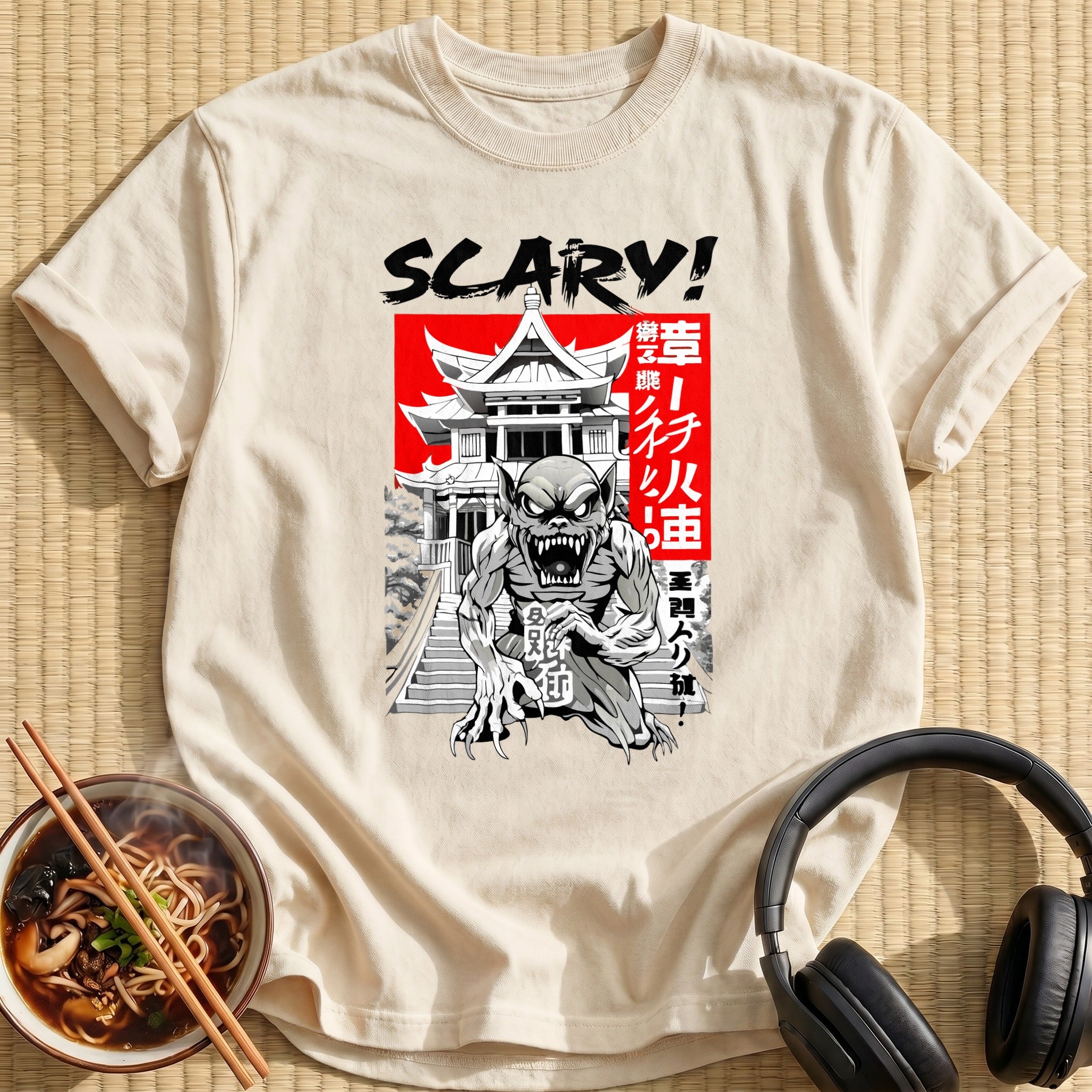 Scary Snarling Goblin Temple Scene - Natural