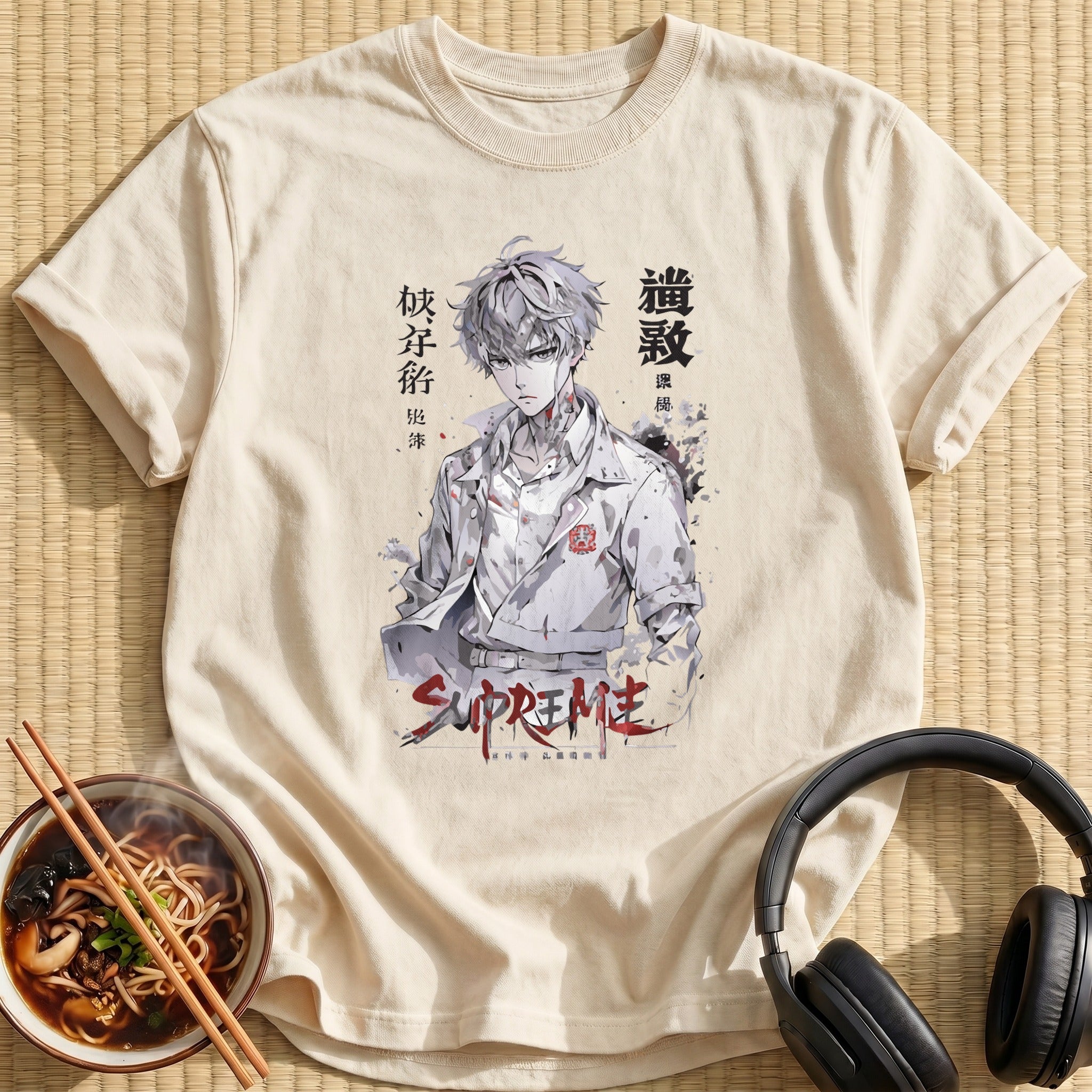 Supreme White Haired Anime Boy - Natural