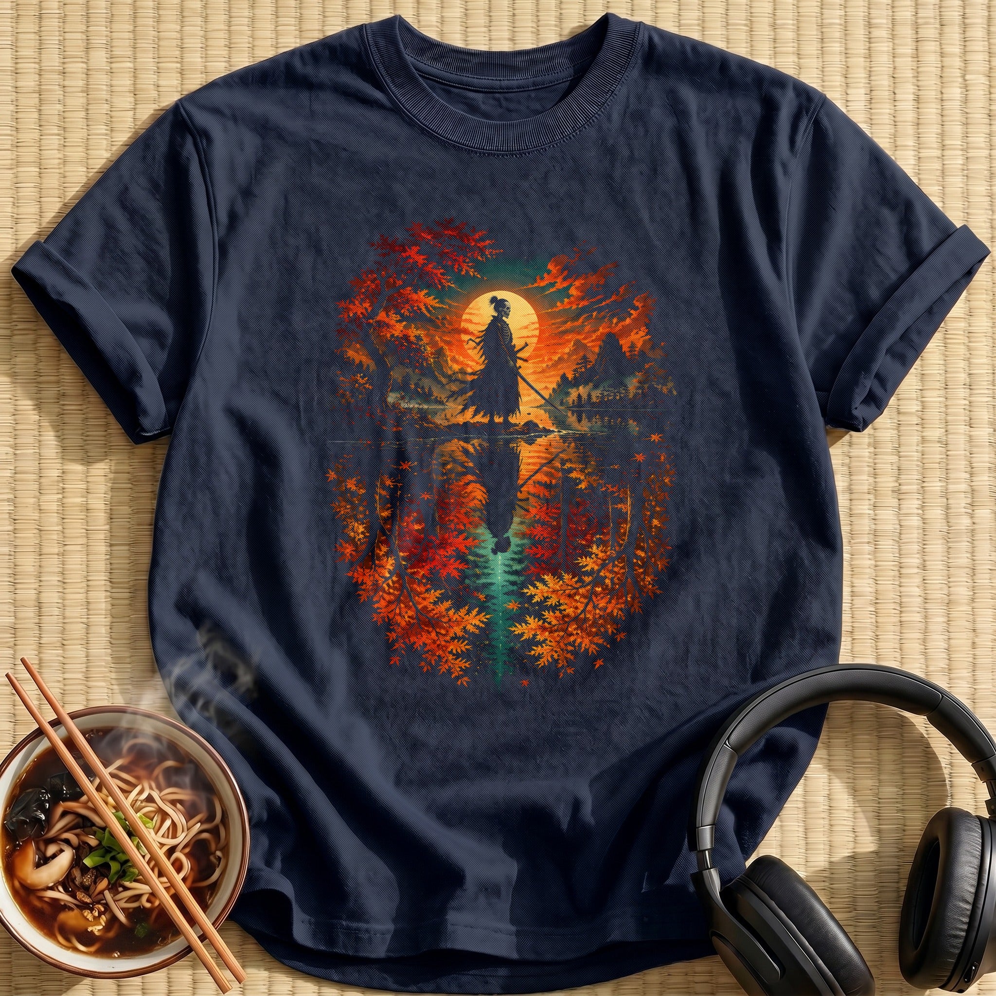 Autumn Lake Samurai - Navy