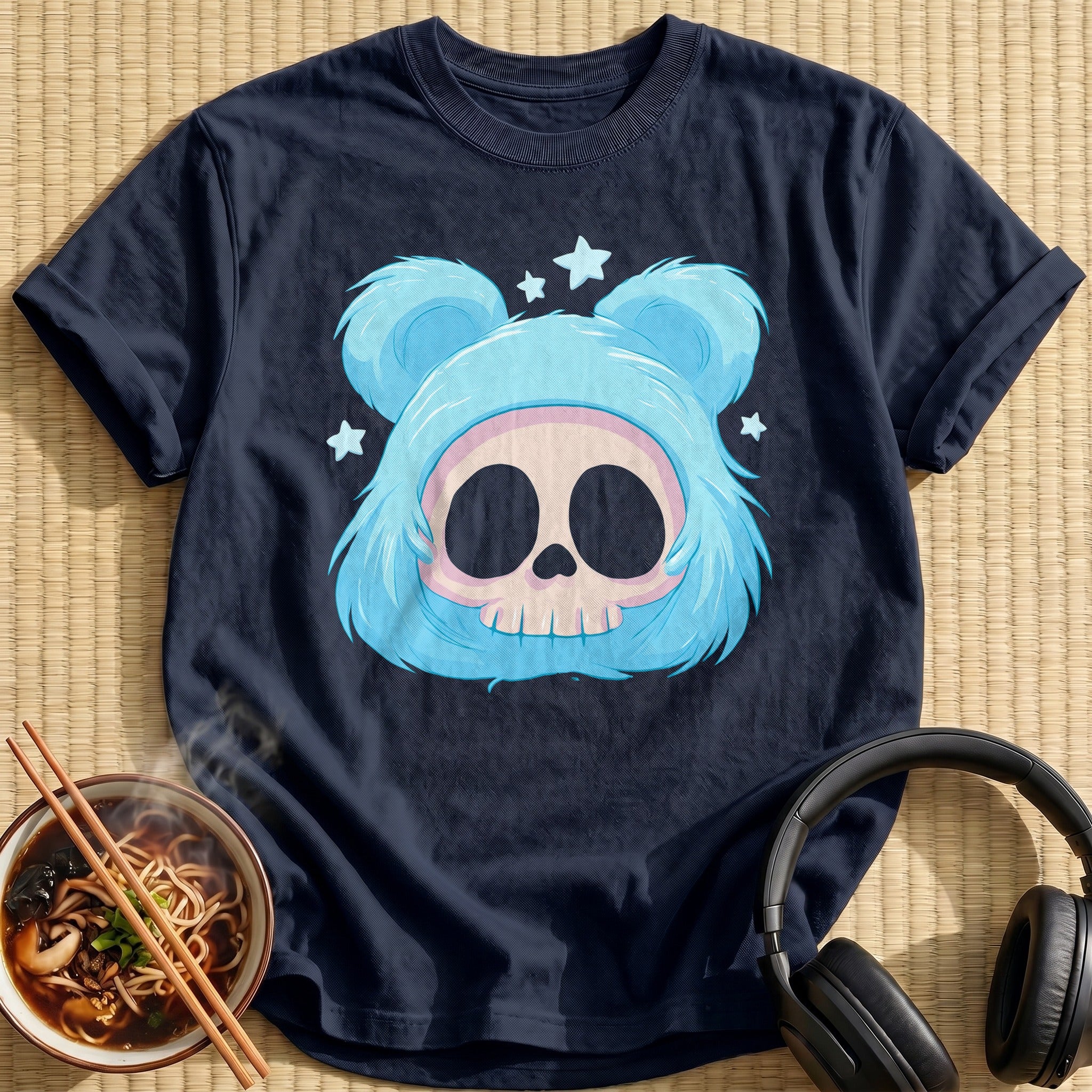 Blue Bear Hood Skull
