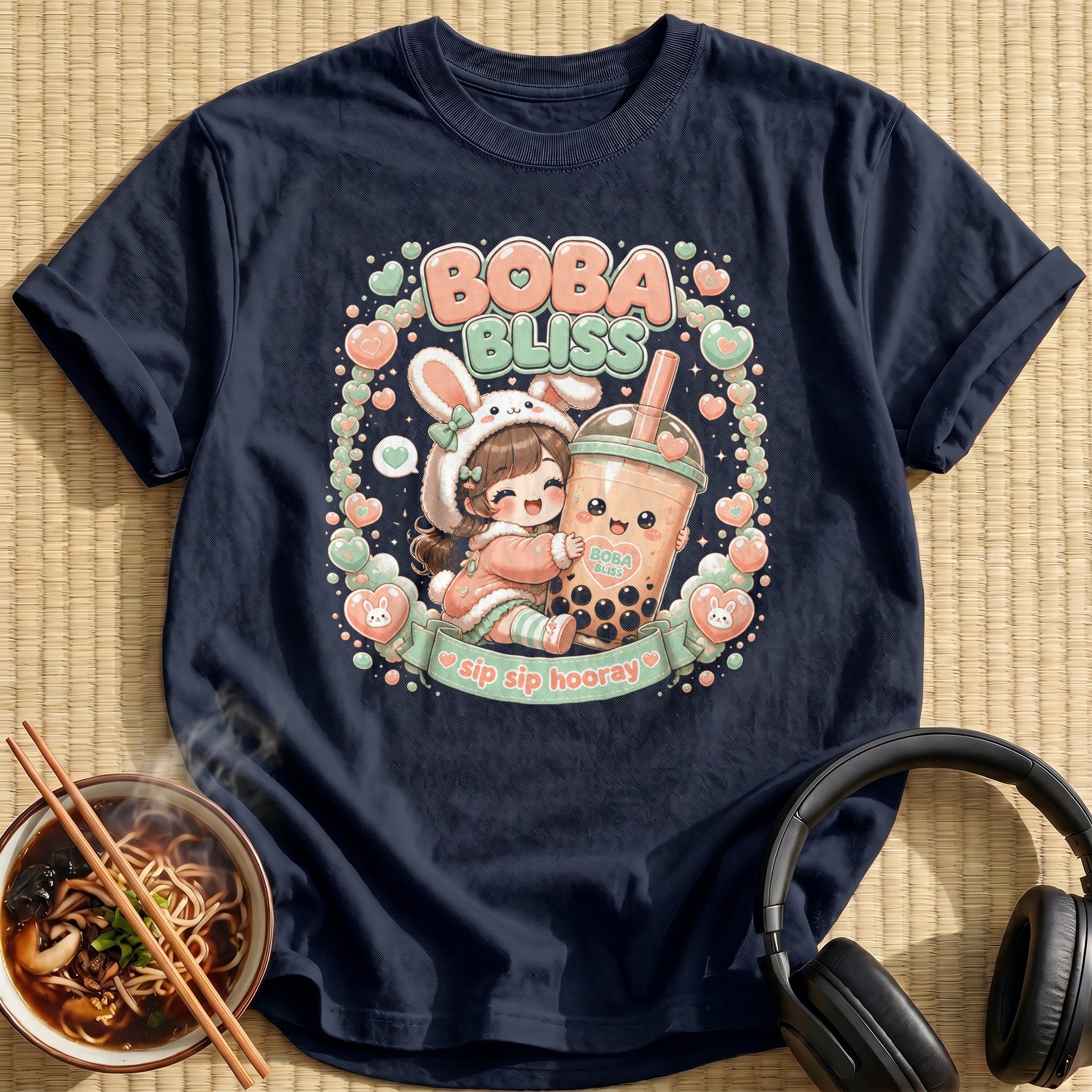 Boba Bliss (peach & mint)