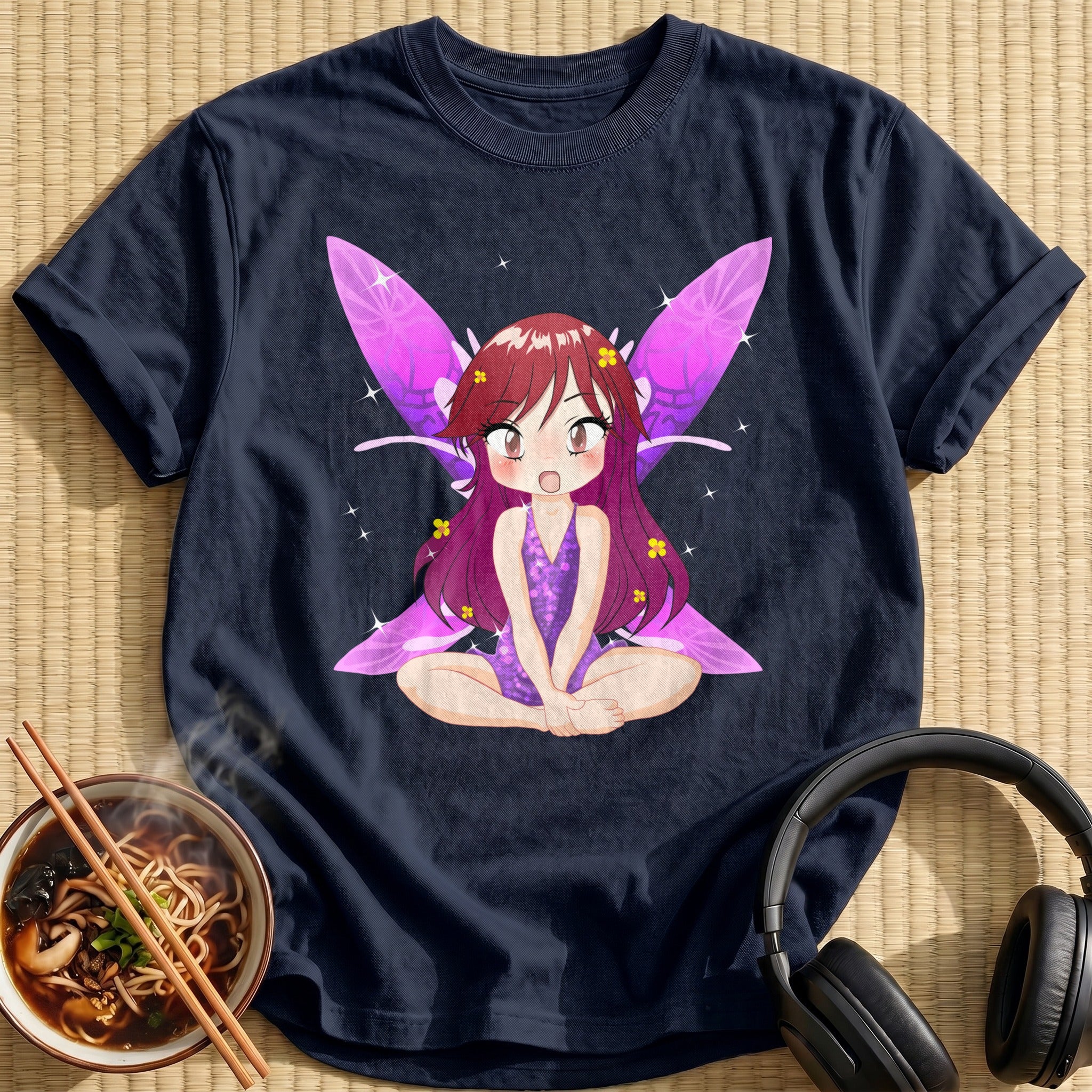 Cute Chibi Magical Fairy Girl - Navy