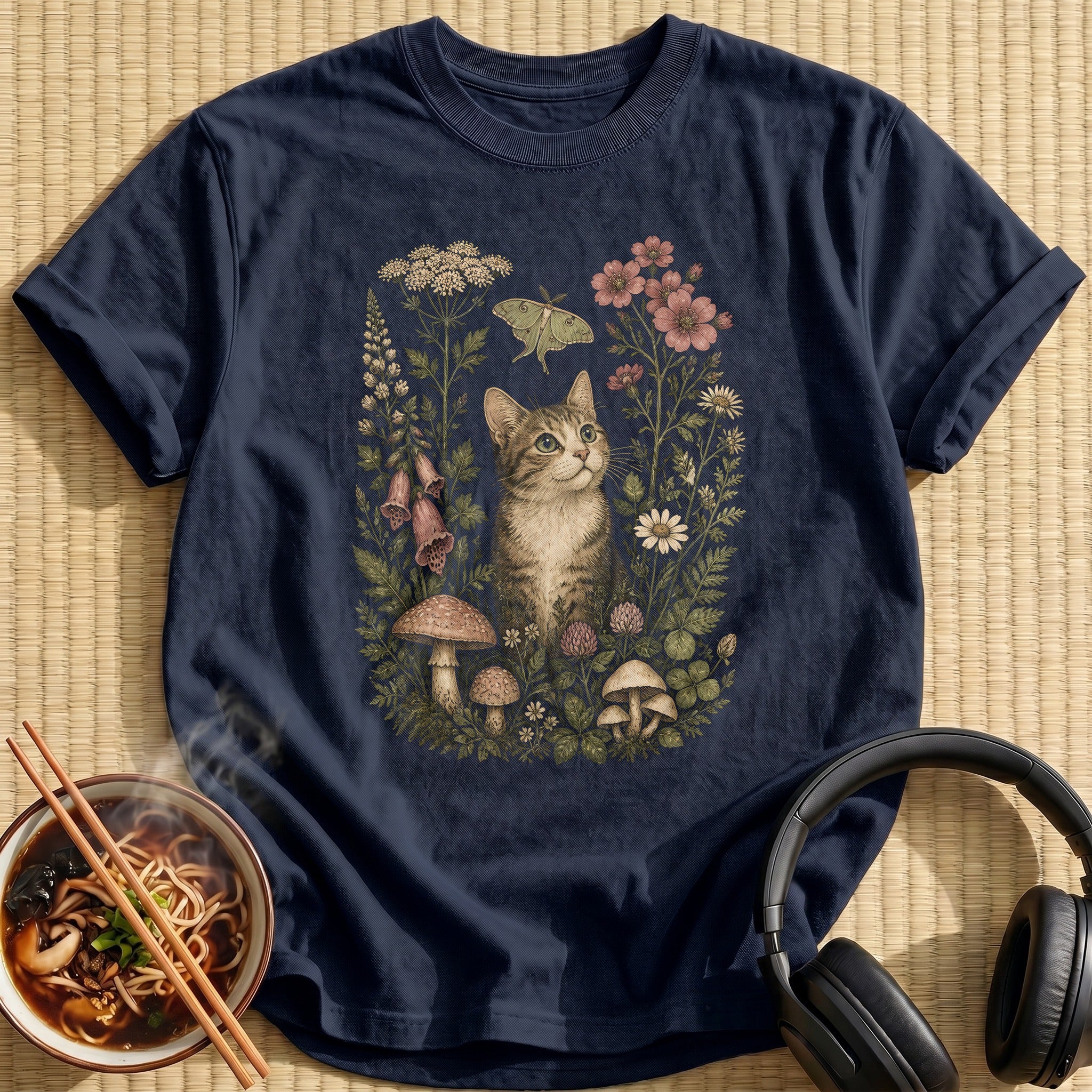 Etsy Botanical Cat 57 - Navy