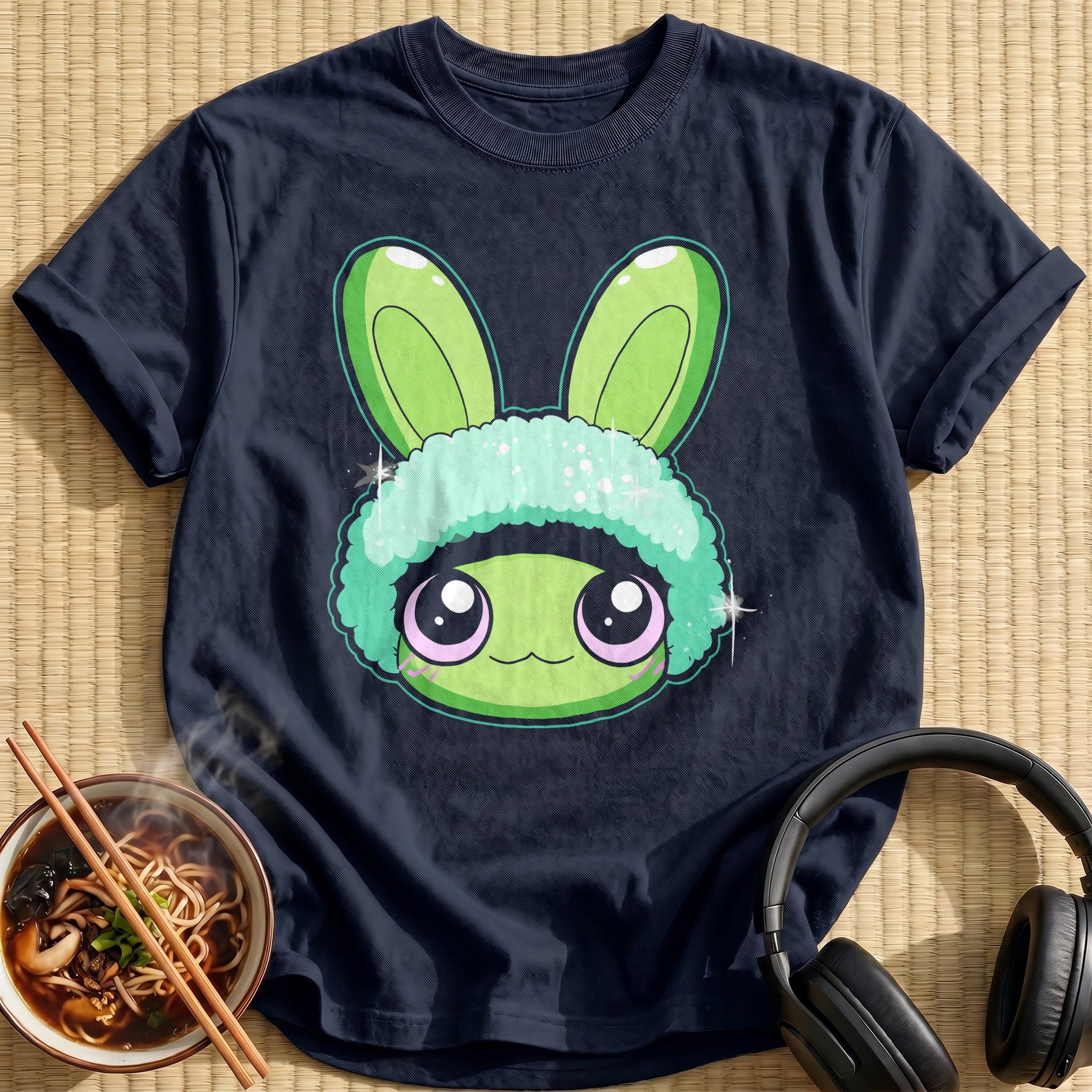 Frog Mint Bunny Hood