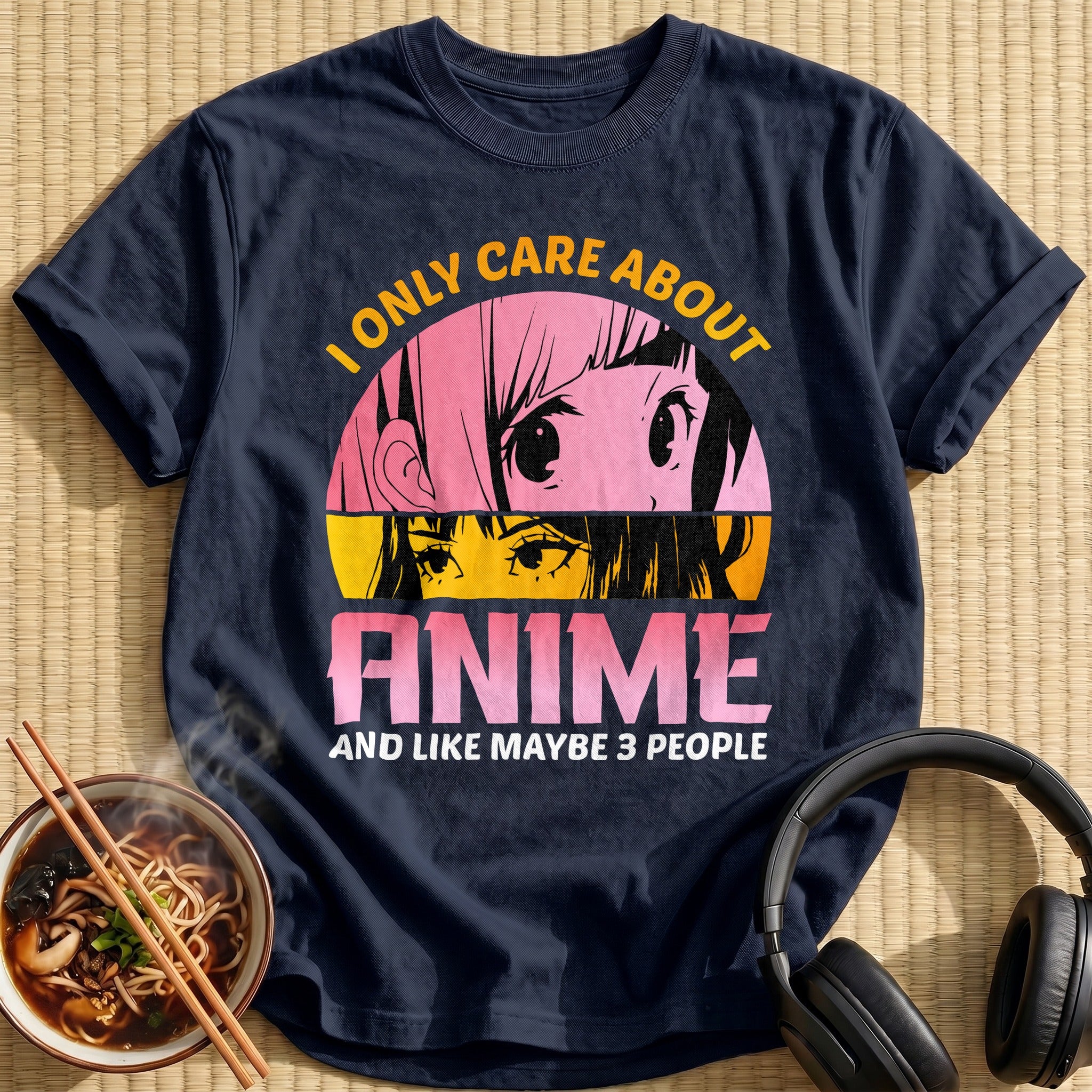 I Only Care About Anime Eyes - Navy