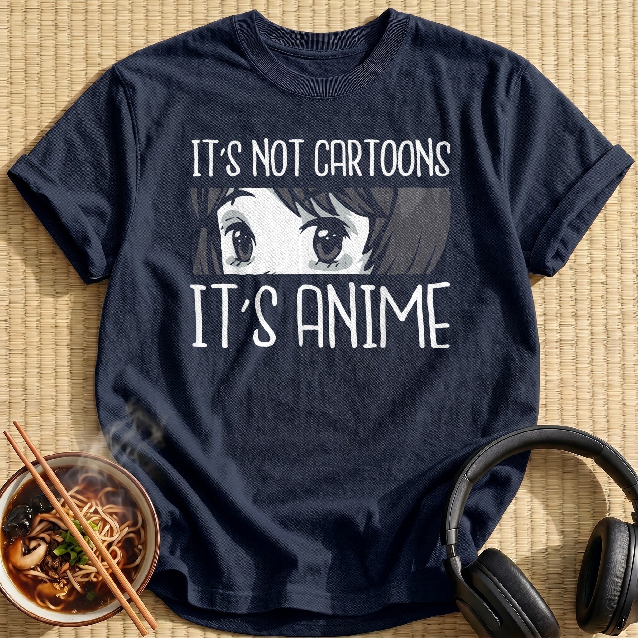 Its Not Cartoons Its Anime Eyes - Navy