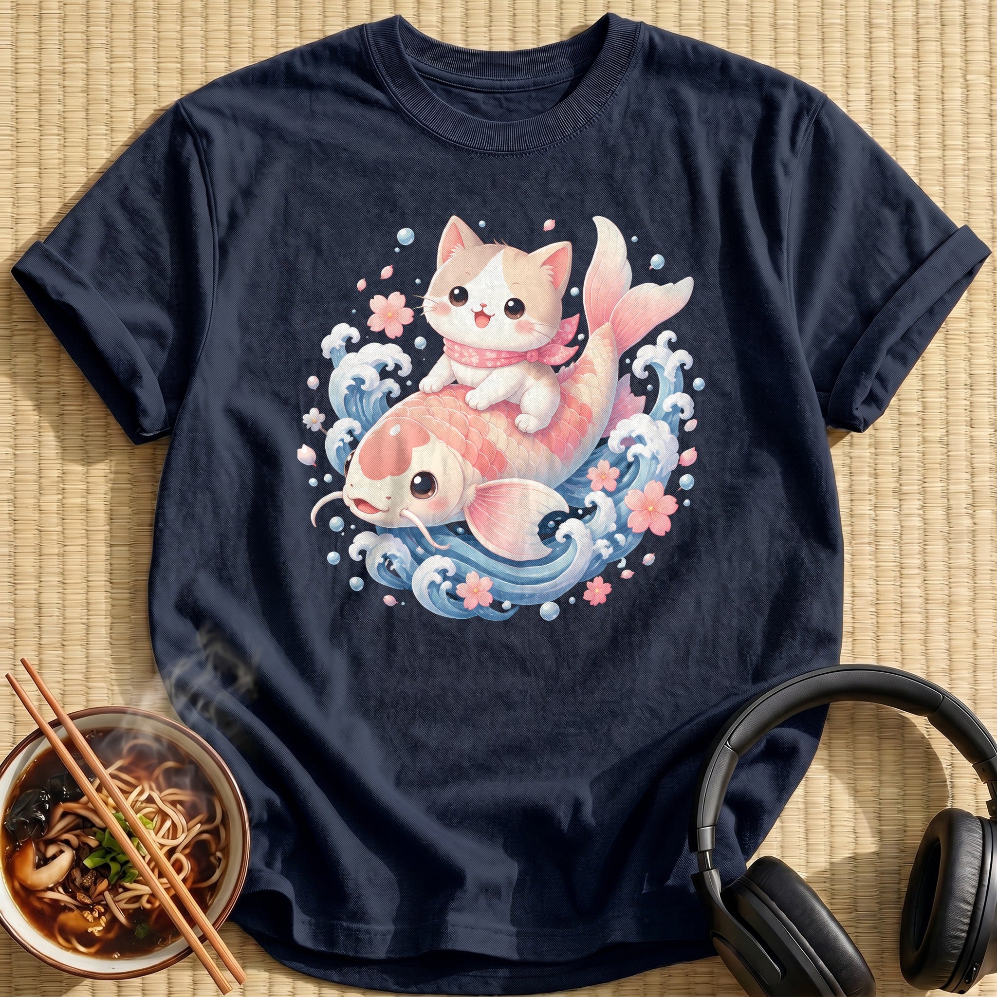 Kawaii Cat Koi 35 - Navy