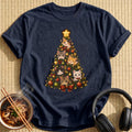 Kawaii Cat Lights Tree 86 - Navy