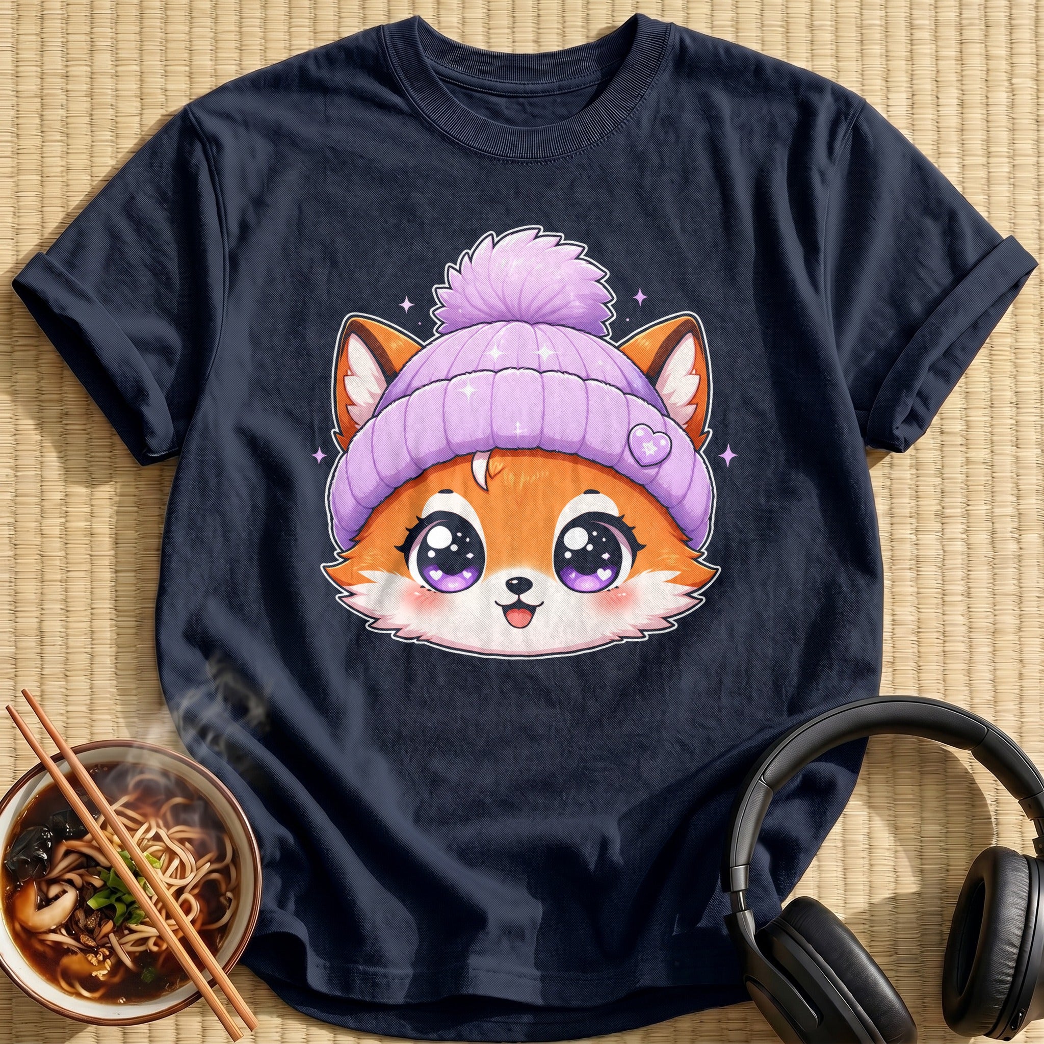 Kawaii Fox (Lilac Hat)