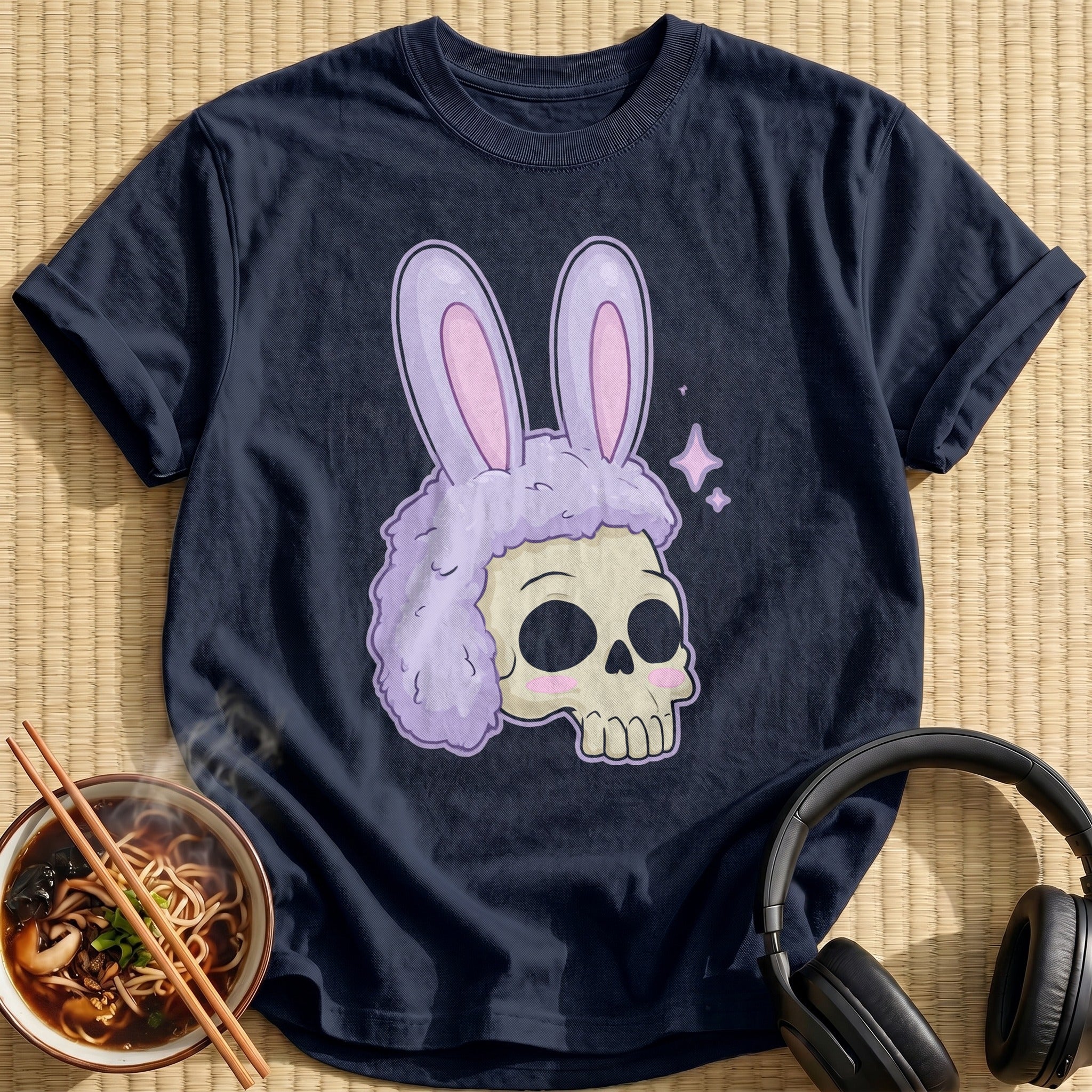 Lilac Bunny Ears Skull