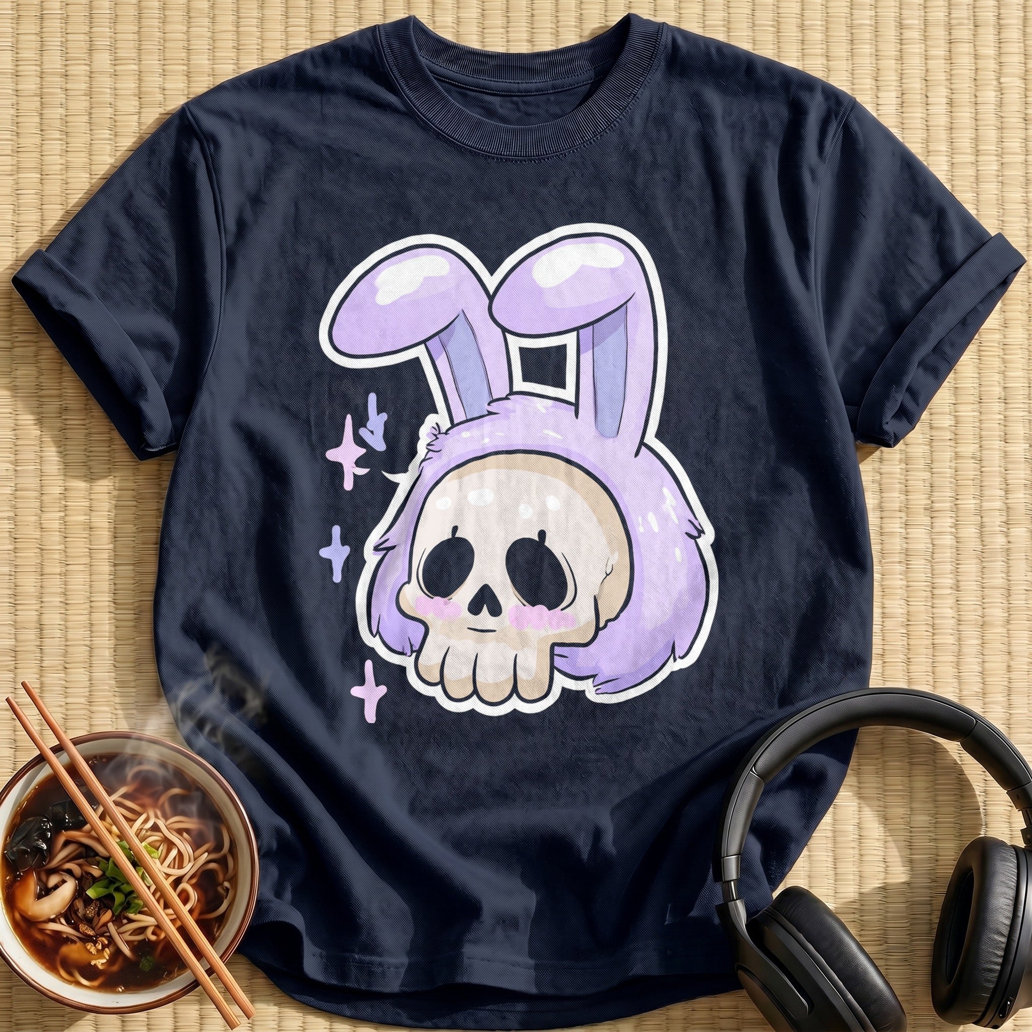 Lilac Bunny Ears Skull