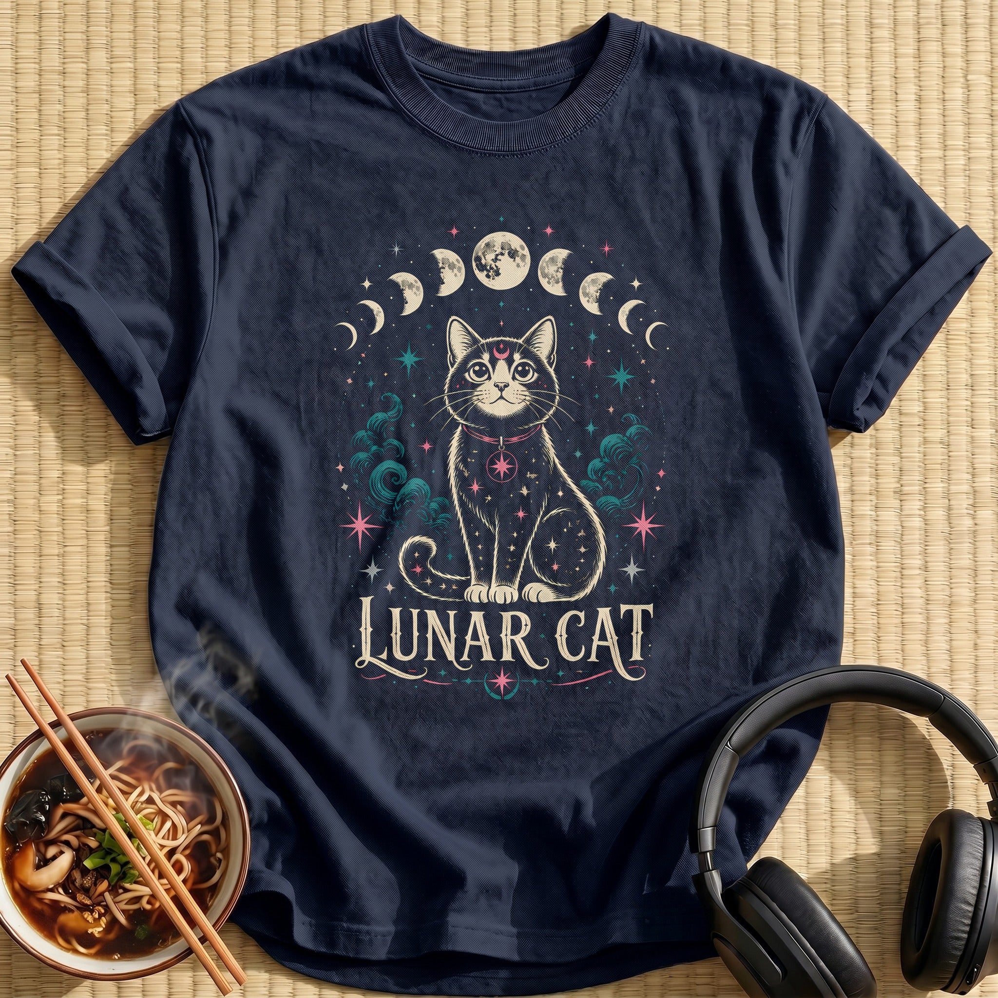 Lunar Cat Celestial 48 - Navy