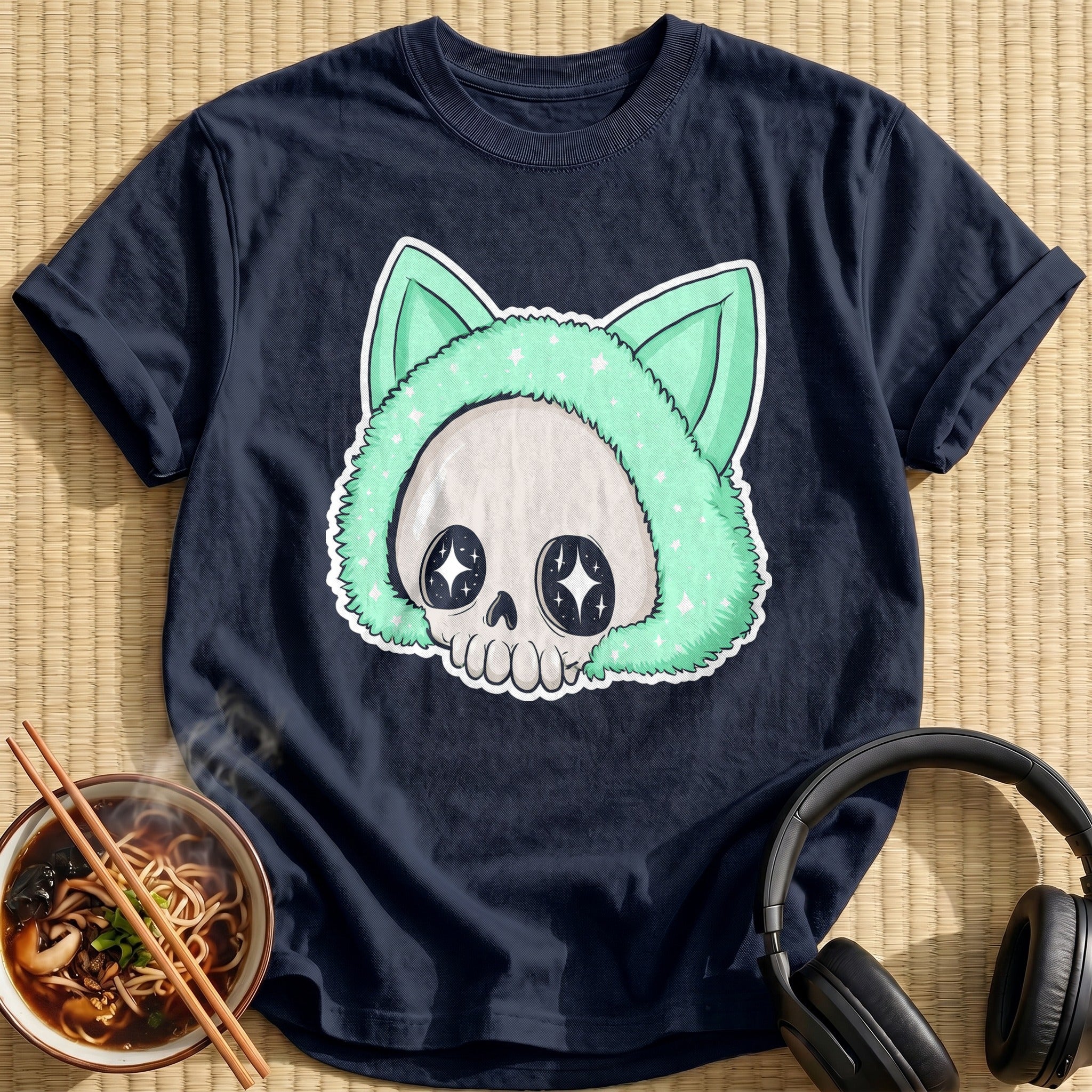 Mint Cat Hood Skull