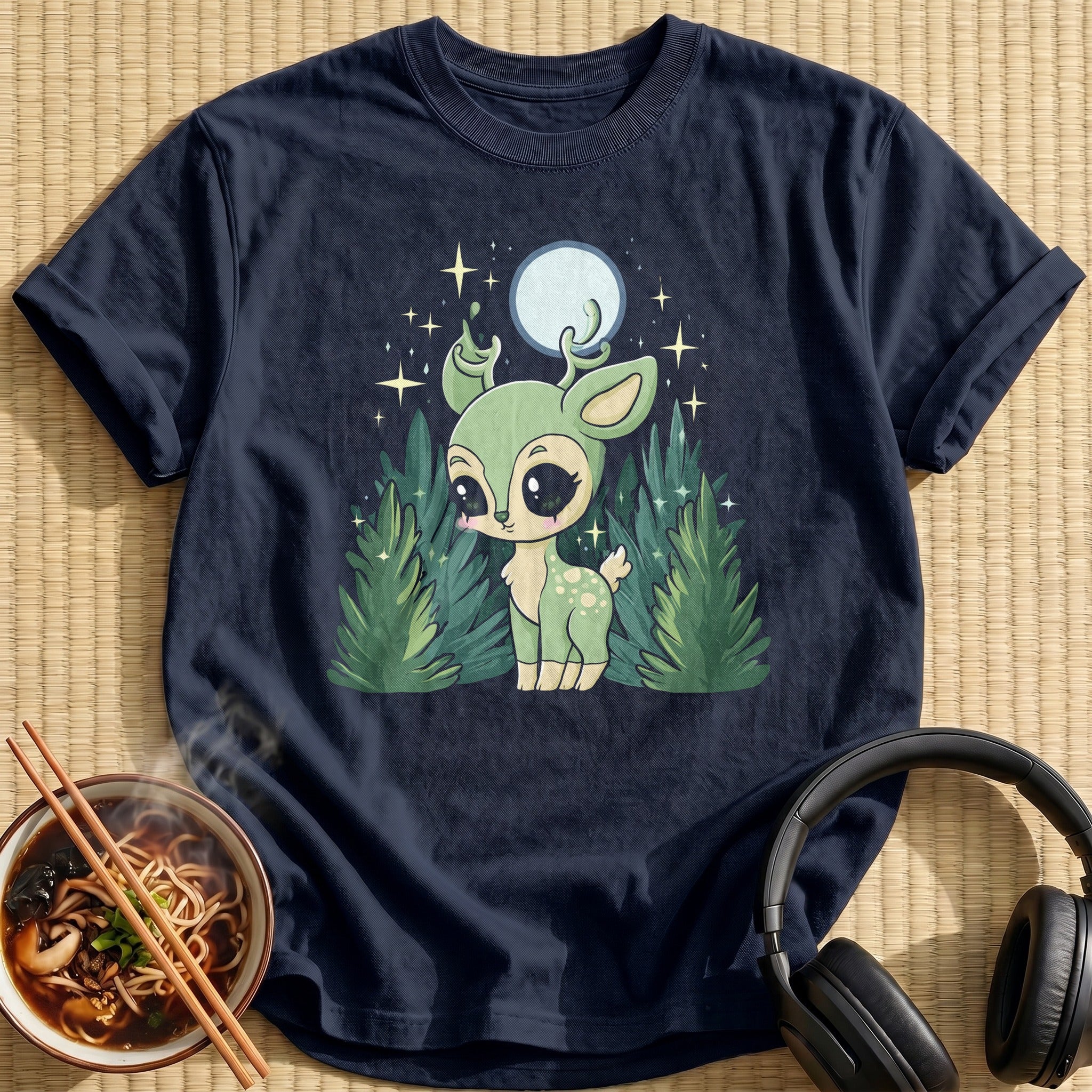 Moonlit Forest Deer
