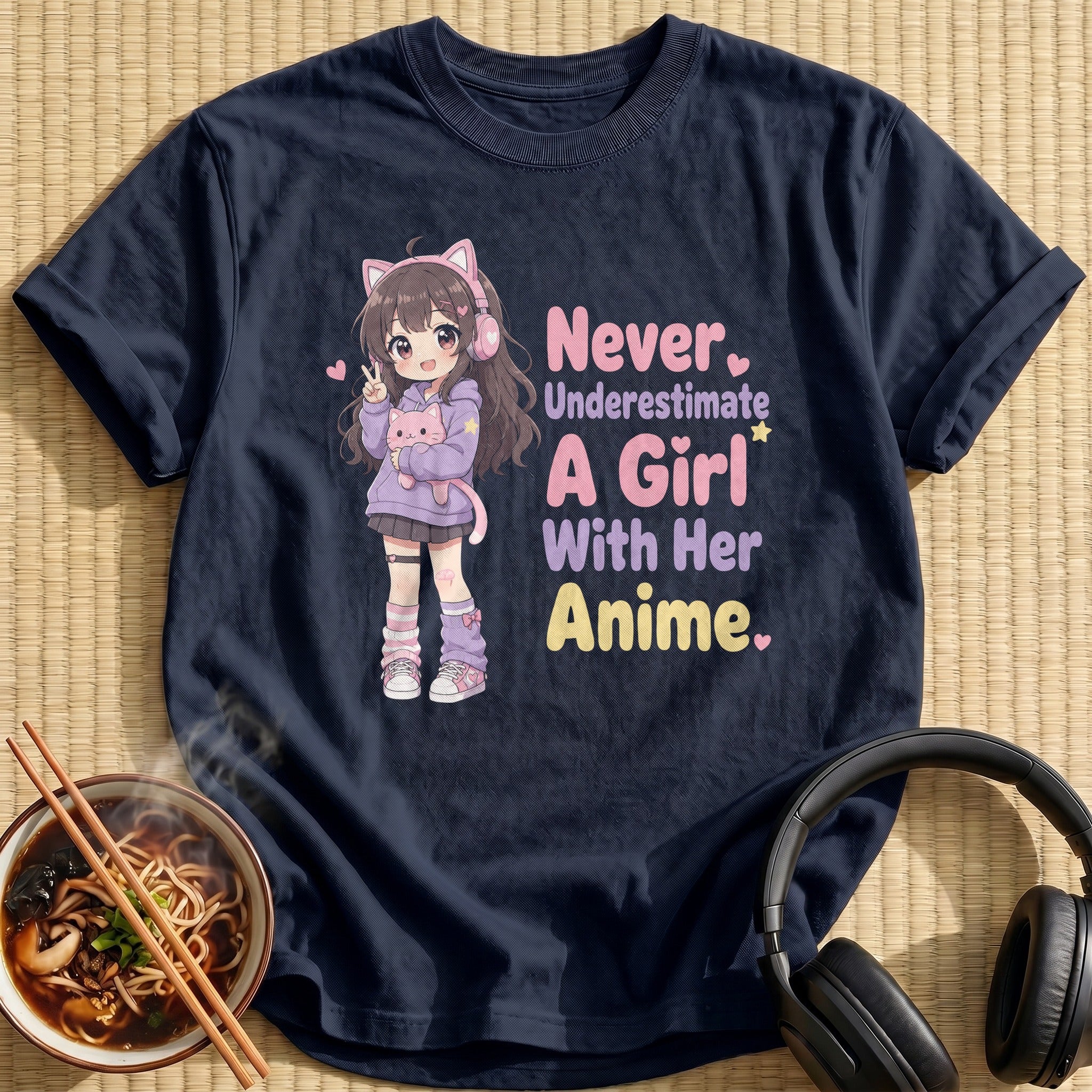 Never Underestimate A Girl With Her Anime (side-bar)