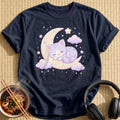 Sleepy Cat On The Moon