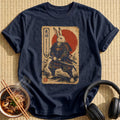 Vintage Samurai Rabbit Red Sun