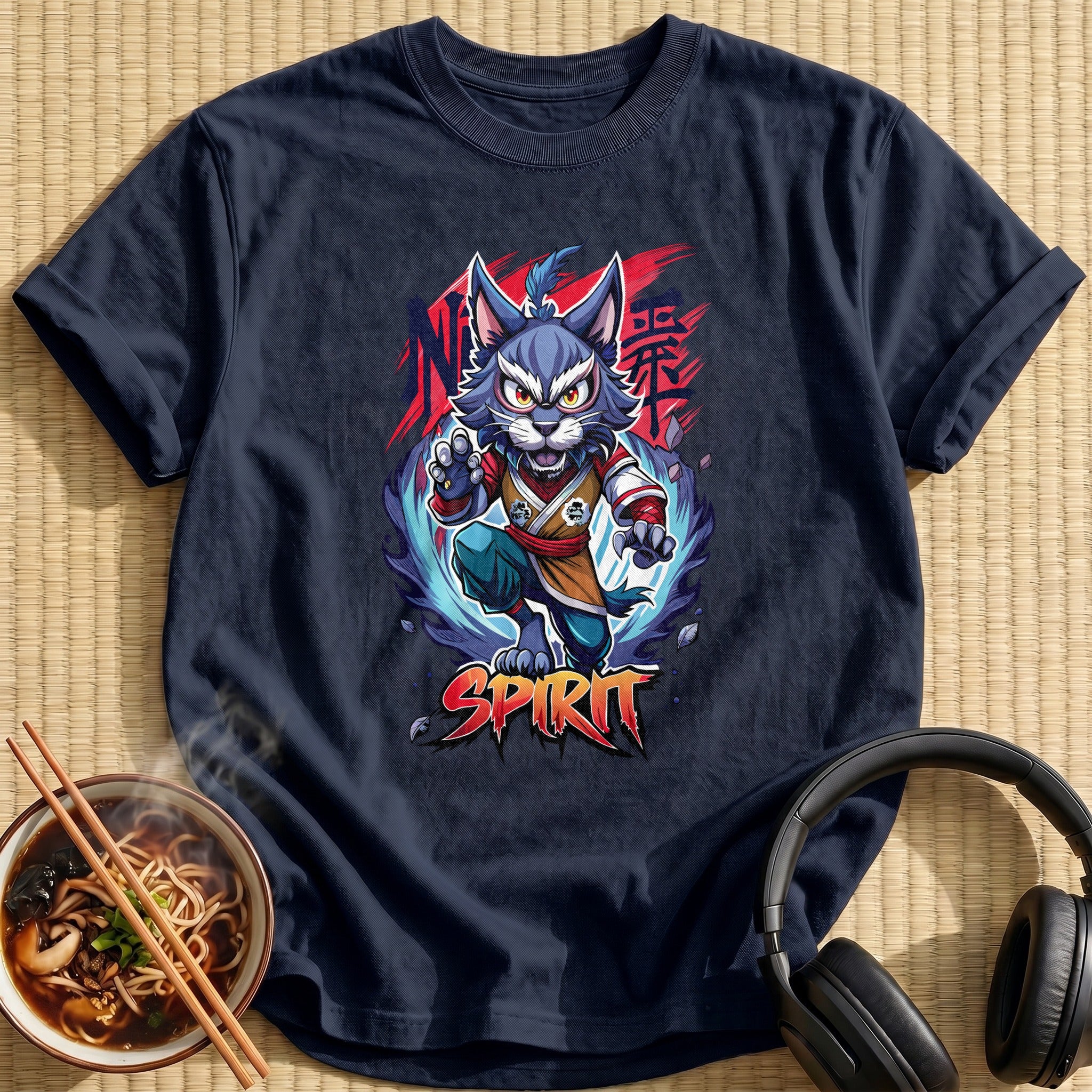 Warrior Cat Spirit Kung Fu - Navy