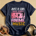 Who Loves Anime Music Girl - Navy