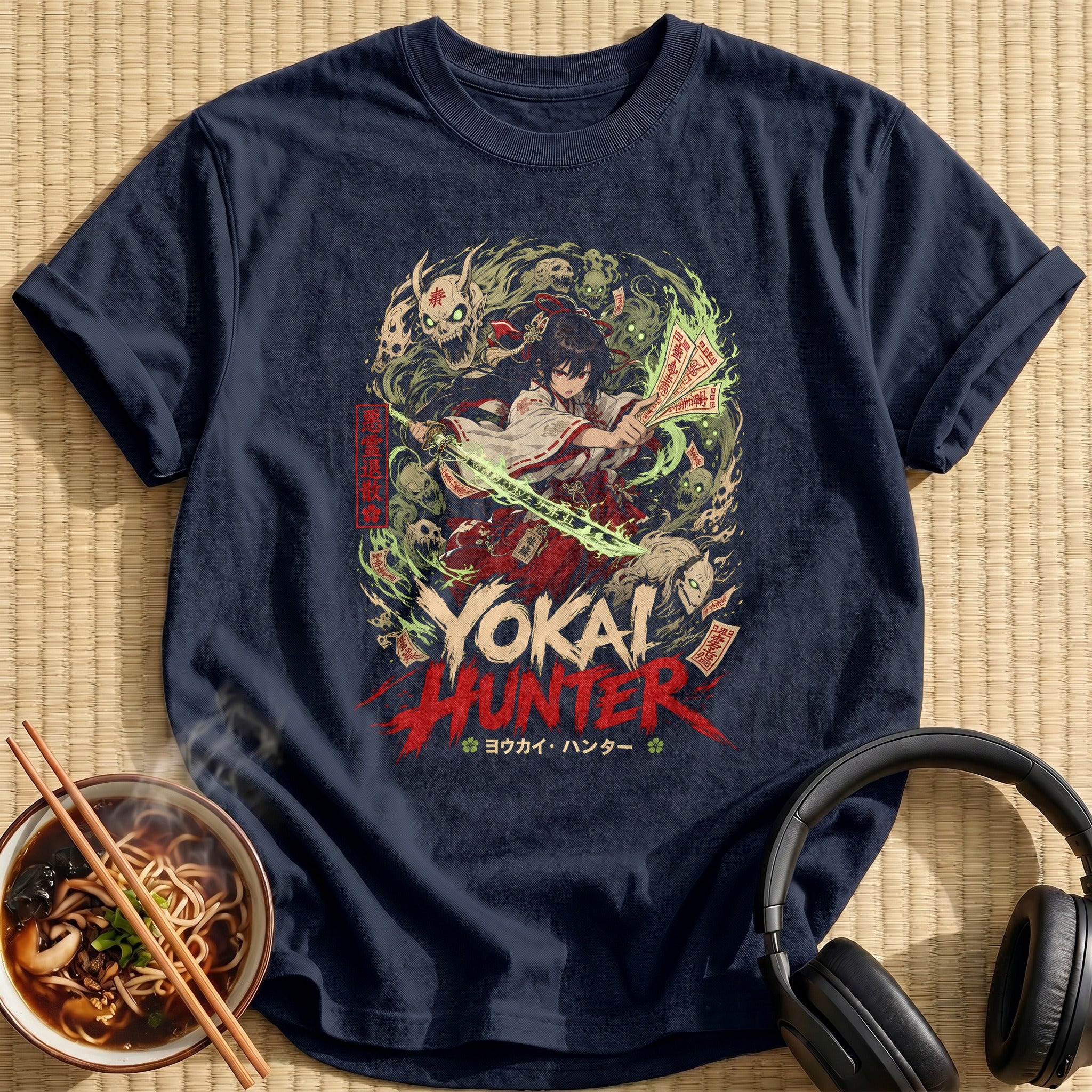 Yokai Hunter Anime Miko - Navy