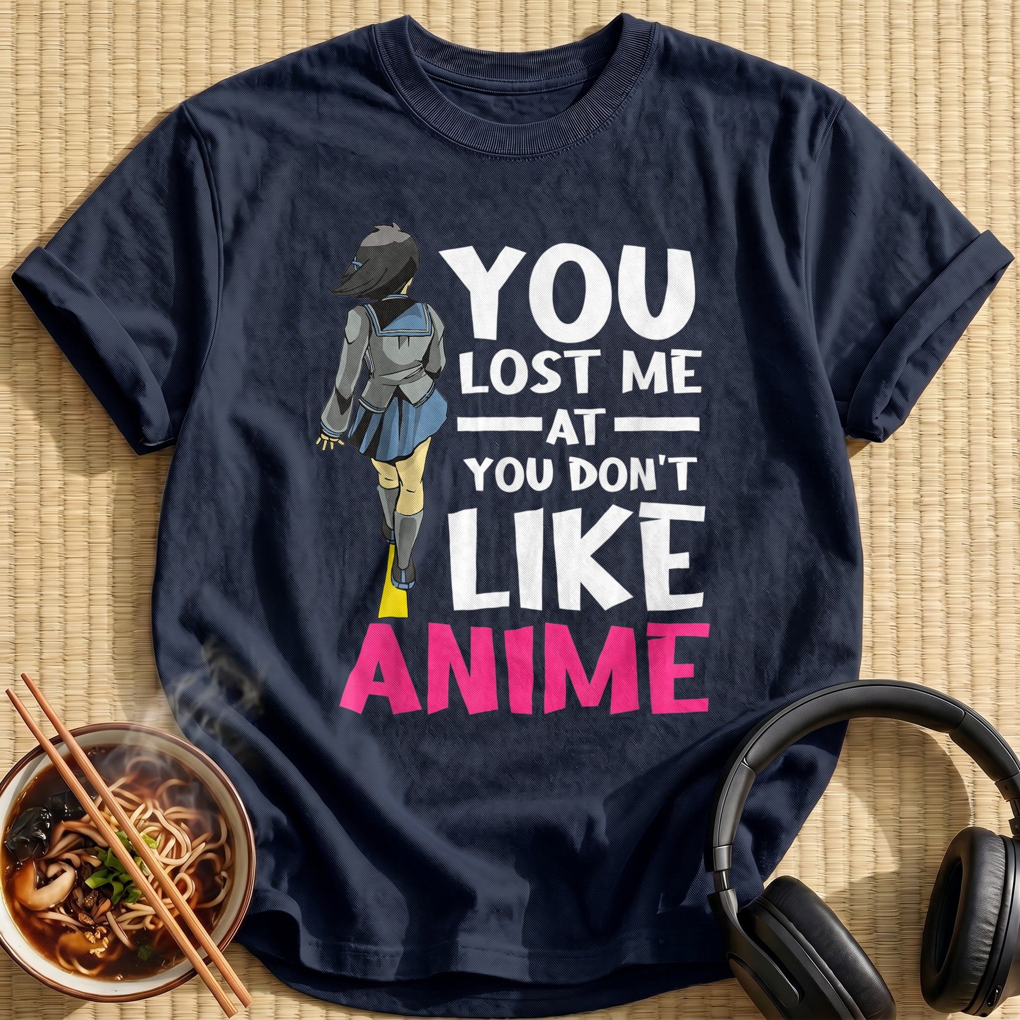 You Lost Me Anime Schoolgirl - Navy