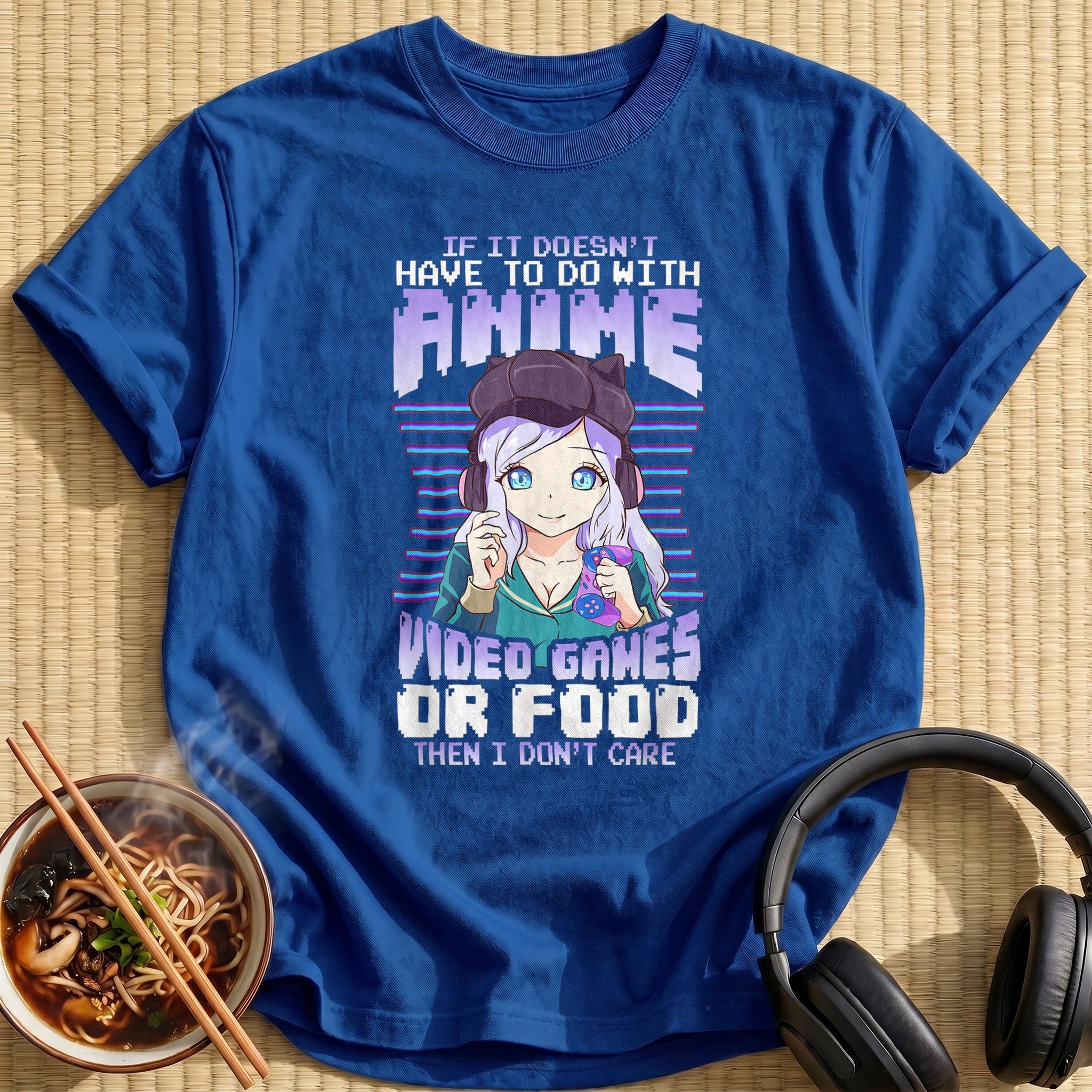 Anime Video Games Or Food Gamer - Royal